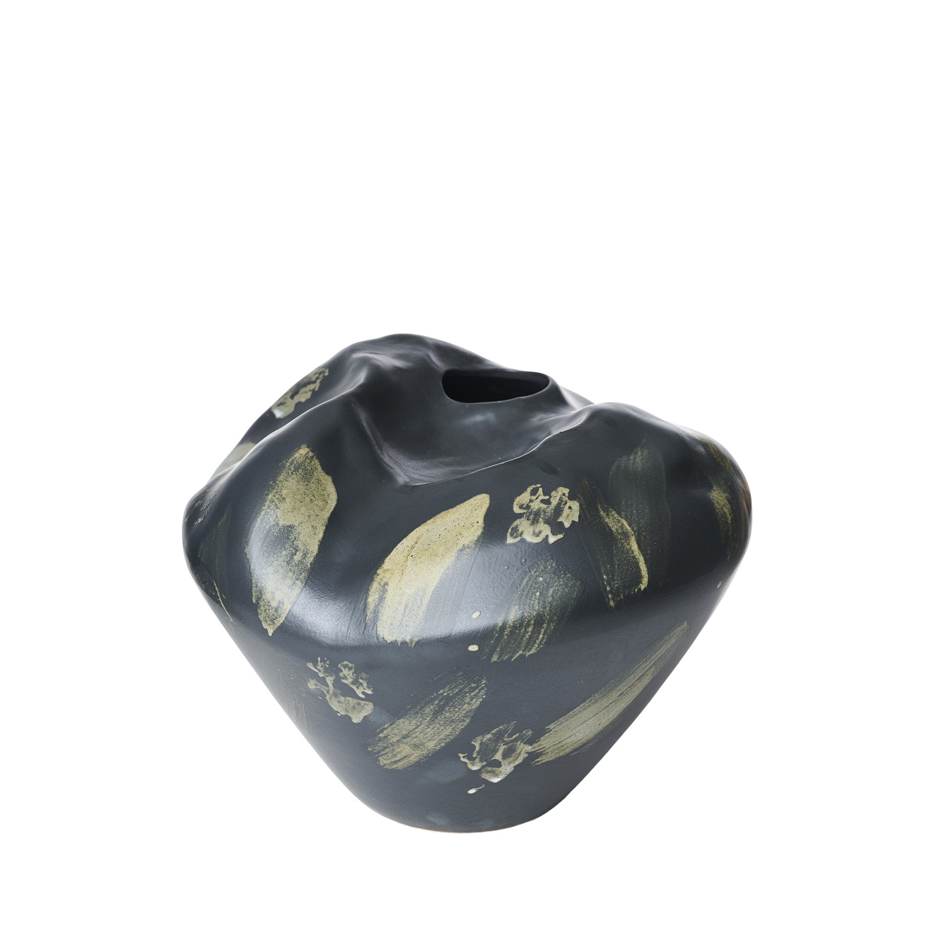 Sculpted bred vase Ø27 cm