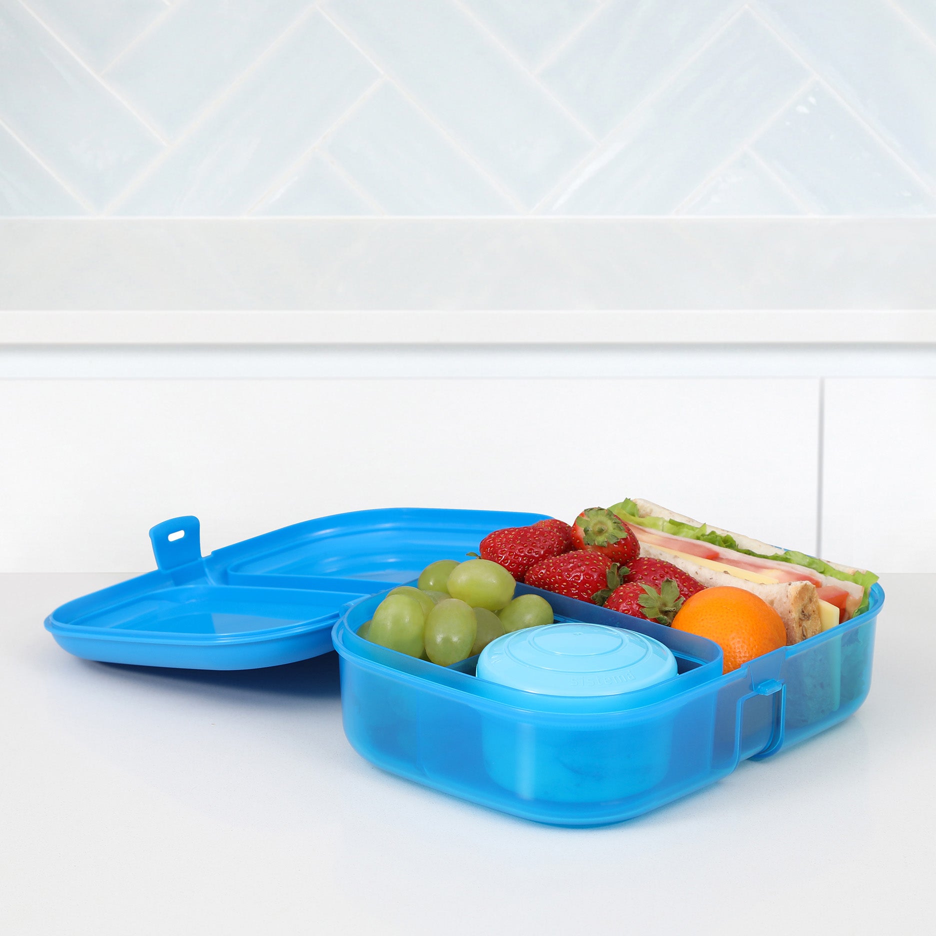 Ribbon madkasse 1,1 L blue