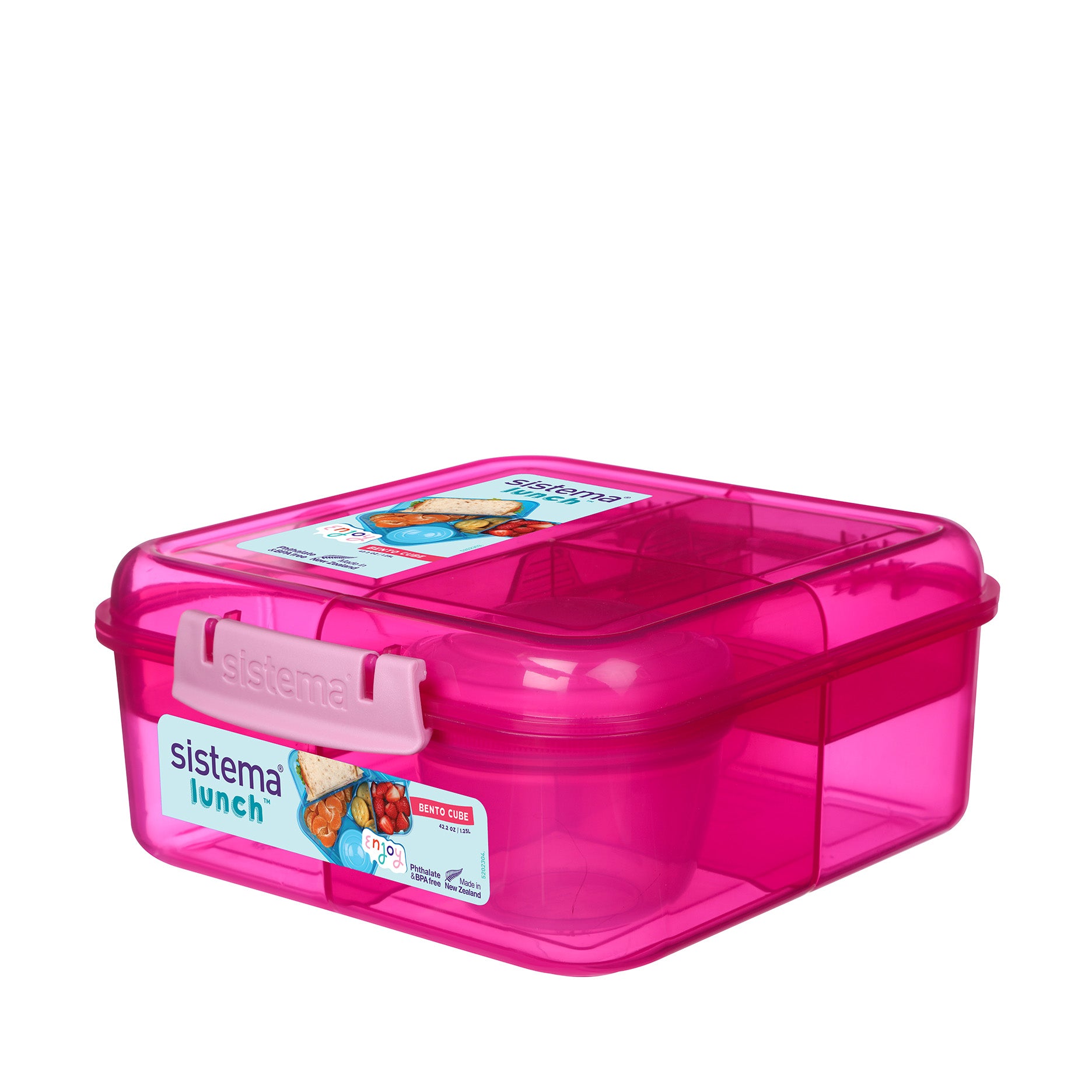 Bento madkasse 1,25 L pink