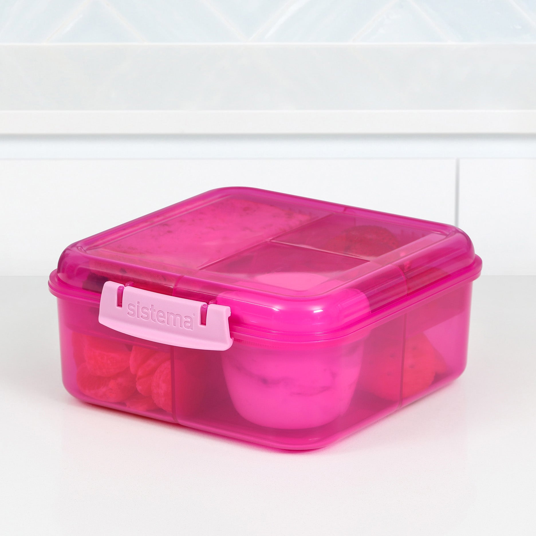 Bento madkasse 1,25 L pink