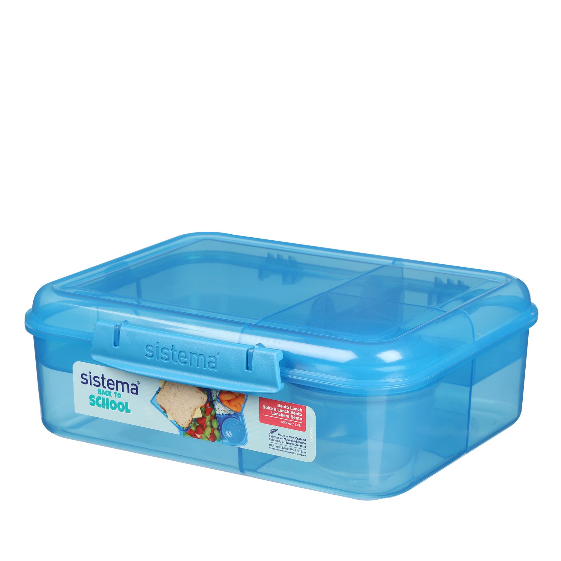 Bento madkasse 1,65 L blue