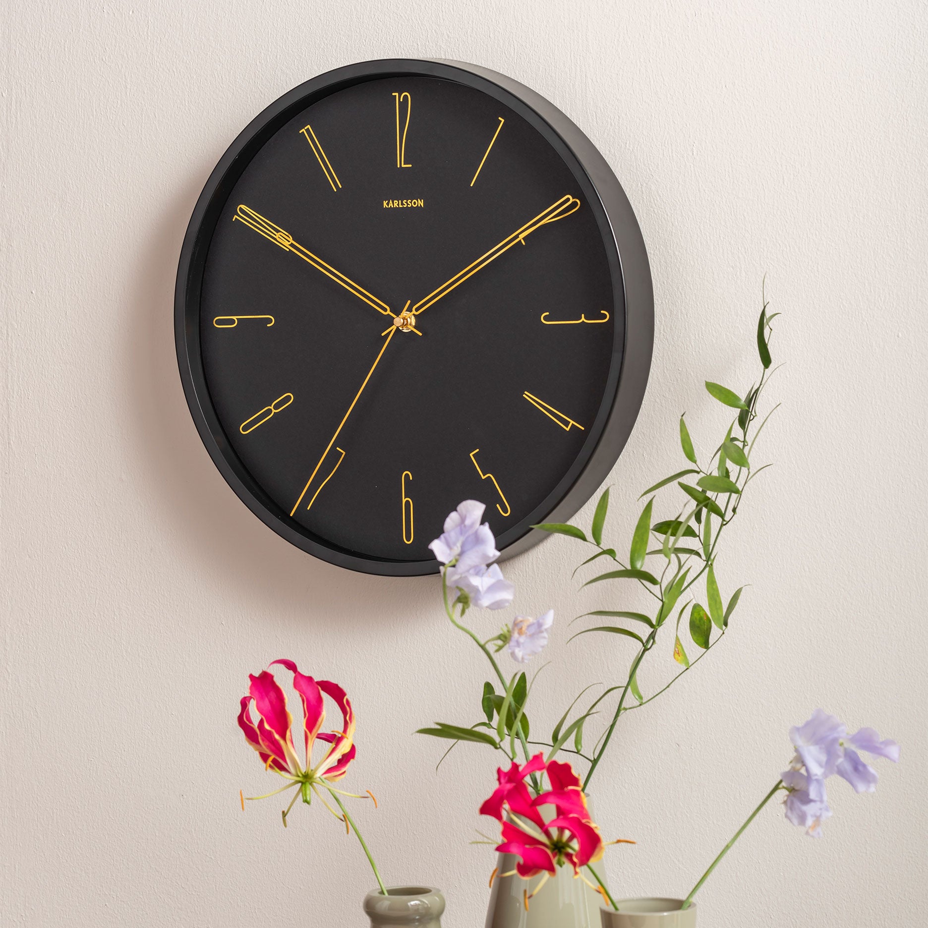 Belle Numbers vægur sort