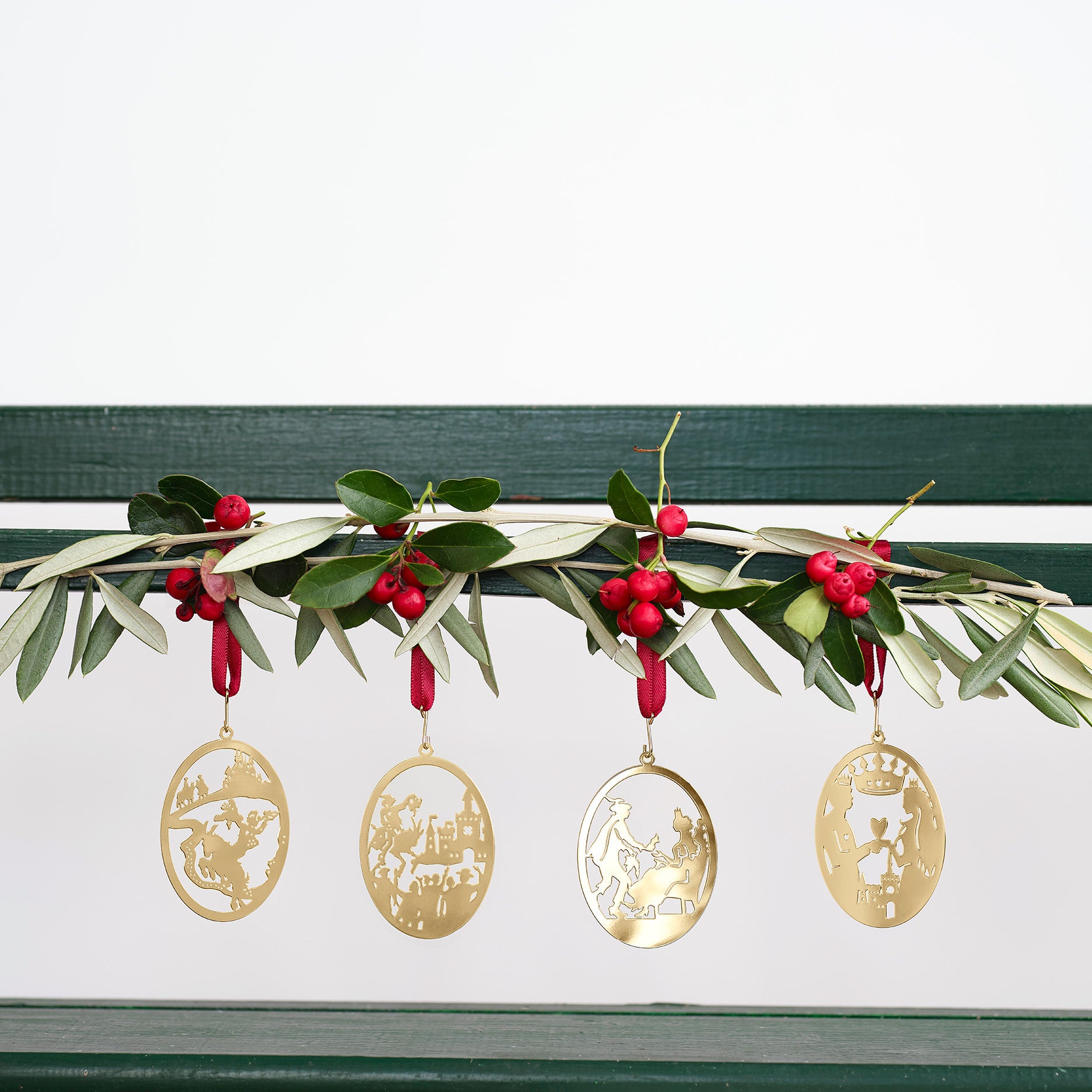 Ophæng 4 stk. Klods Hans forgyldt