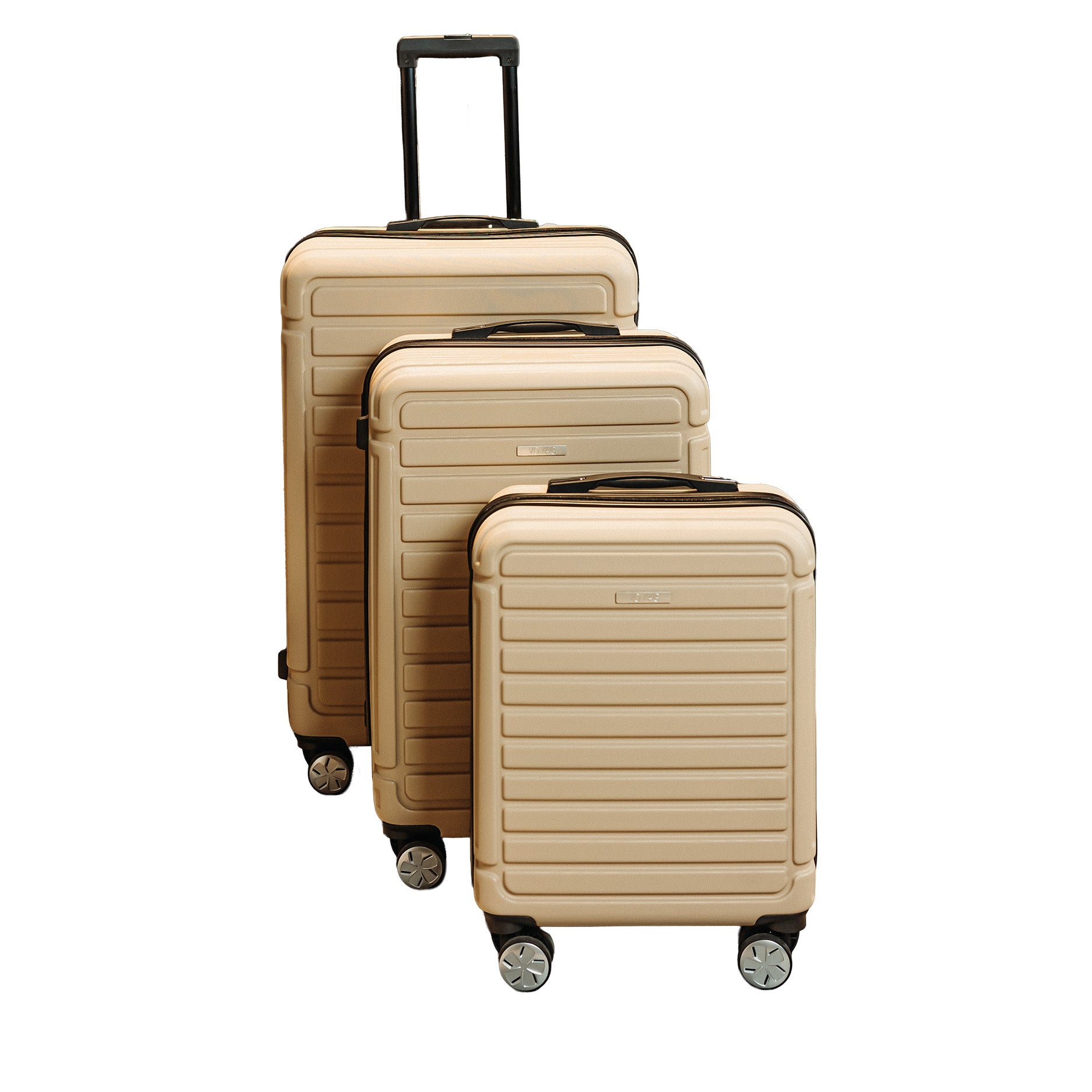 Copenhagen kuffertsæt 3 stk champagne