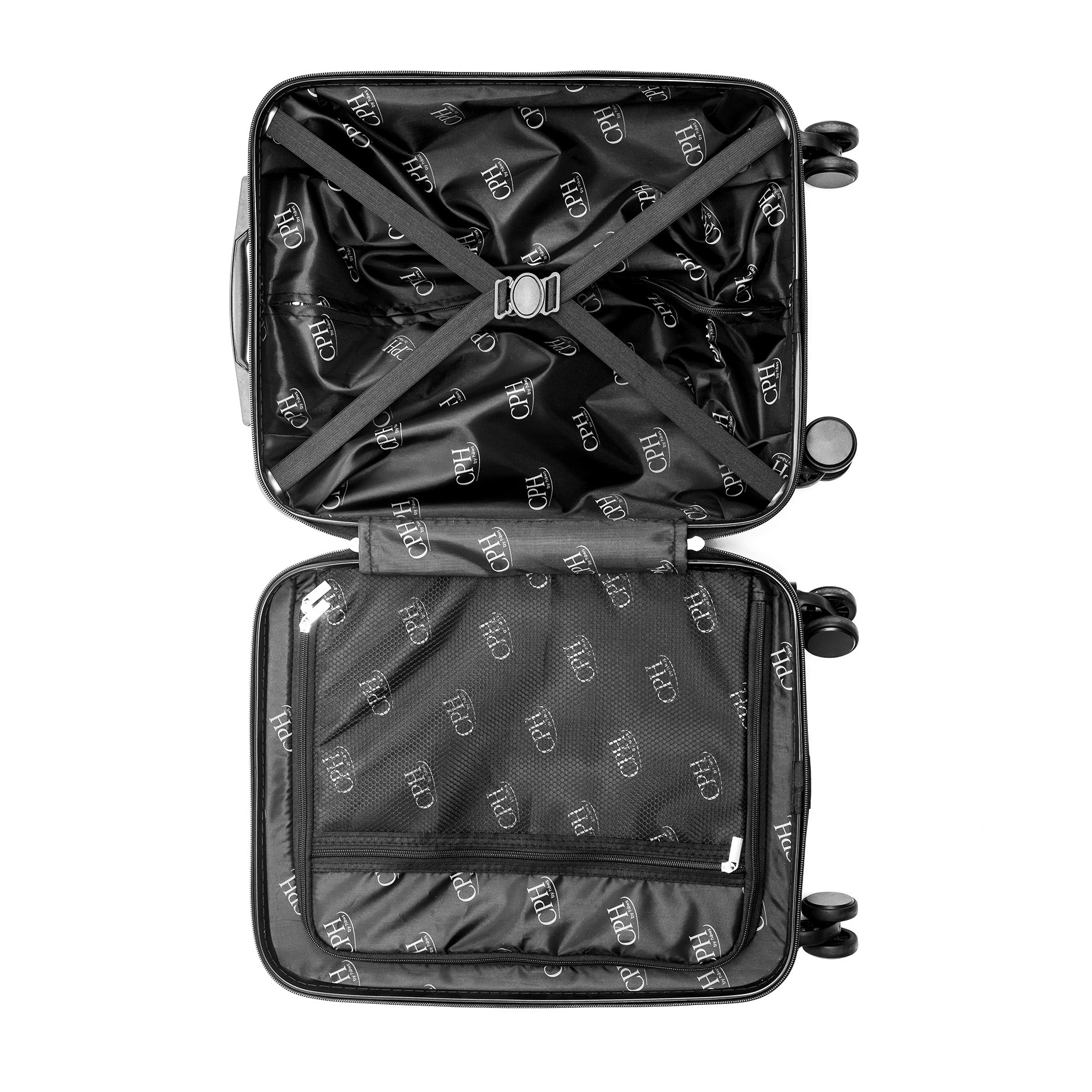 Copenhagen kuffertsæt 3 stk champagne