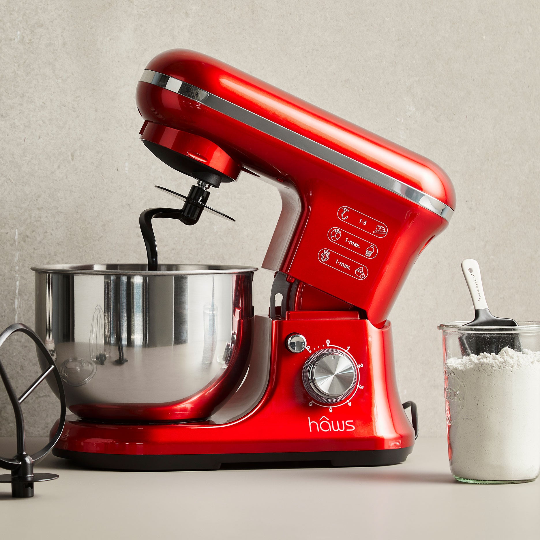 Livø køkkenmaskine 5 L rød