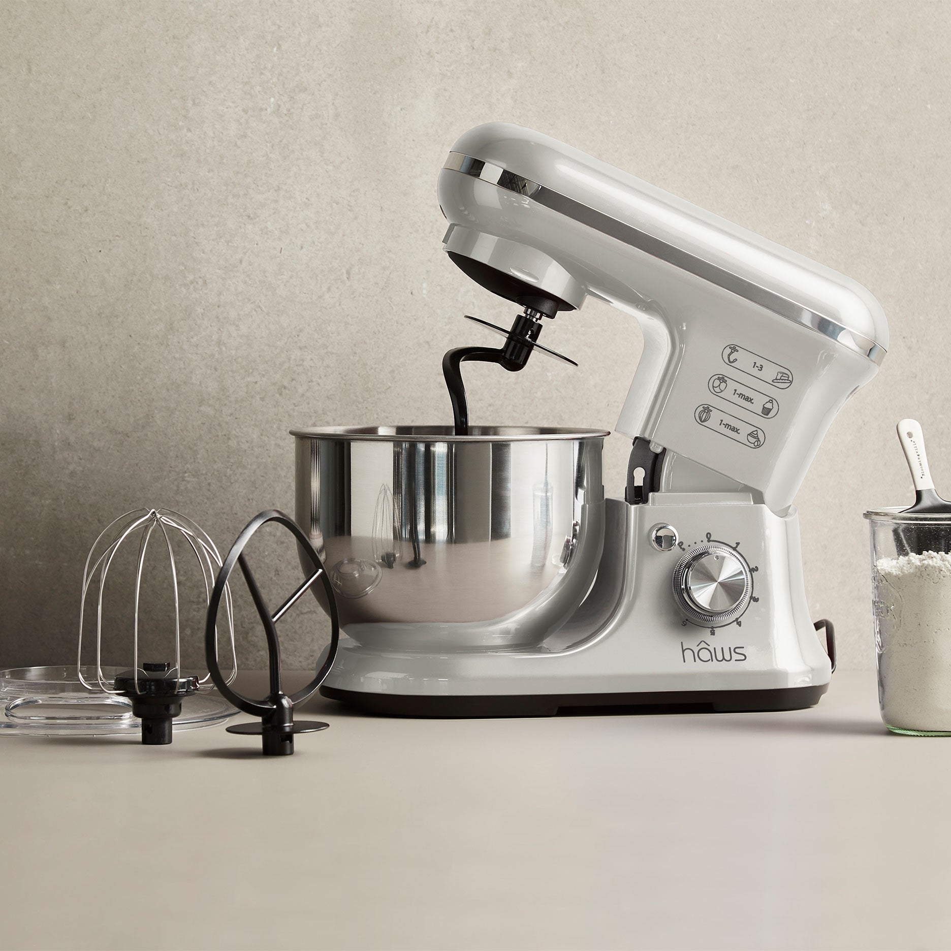 Køkkenmaskine 5 L hvid