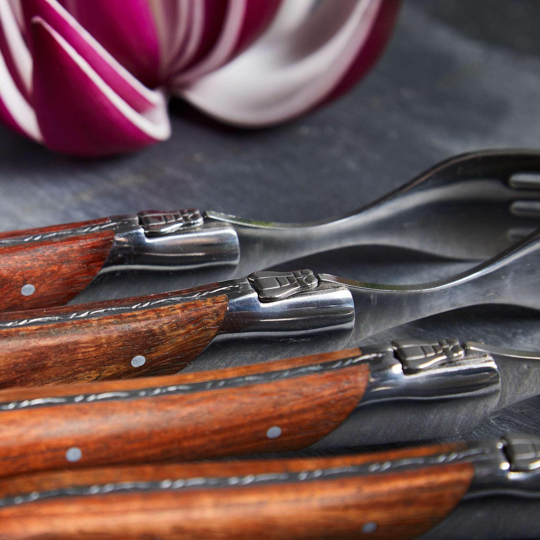 Steakgafler 6 stk rosewood