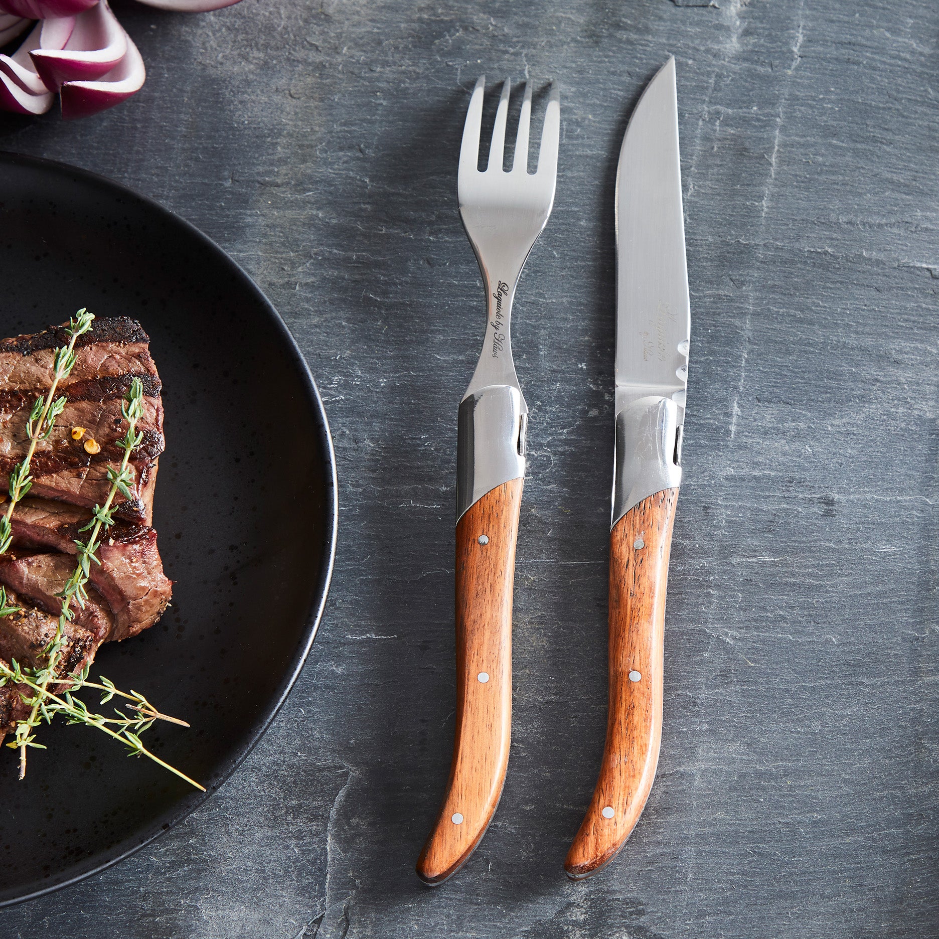 Steakgafler 6 stk rosewood