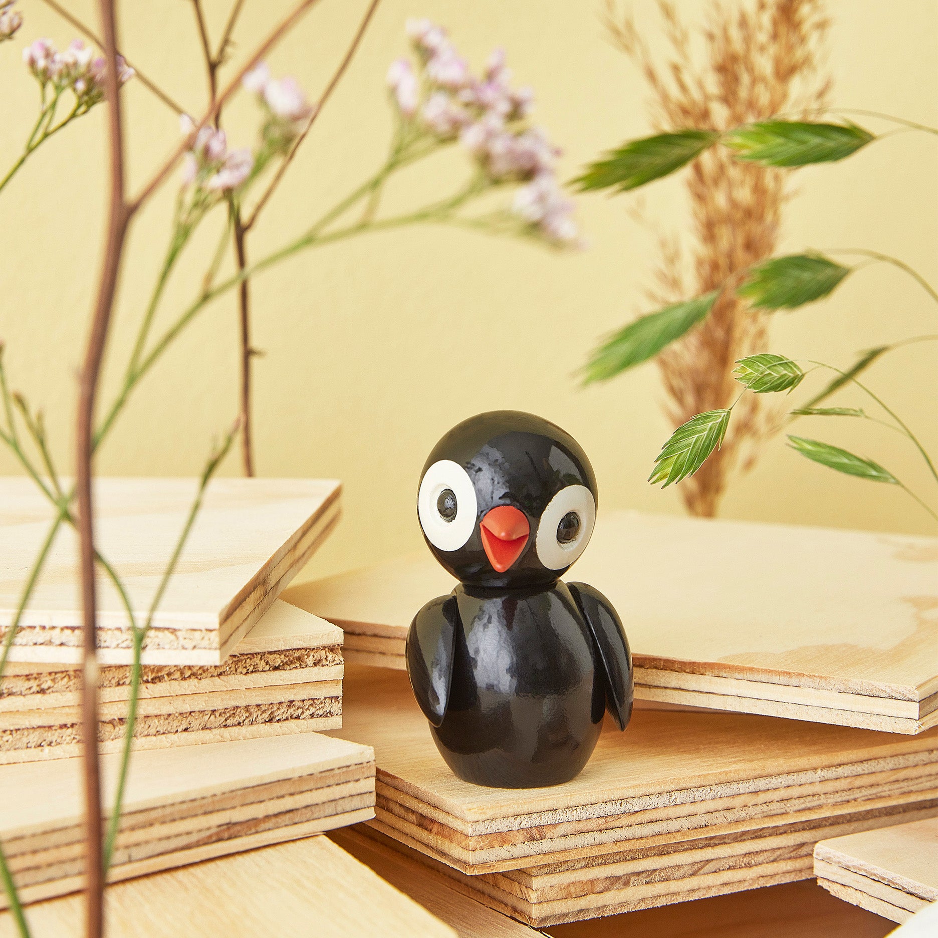 Spring Birds Bold Black