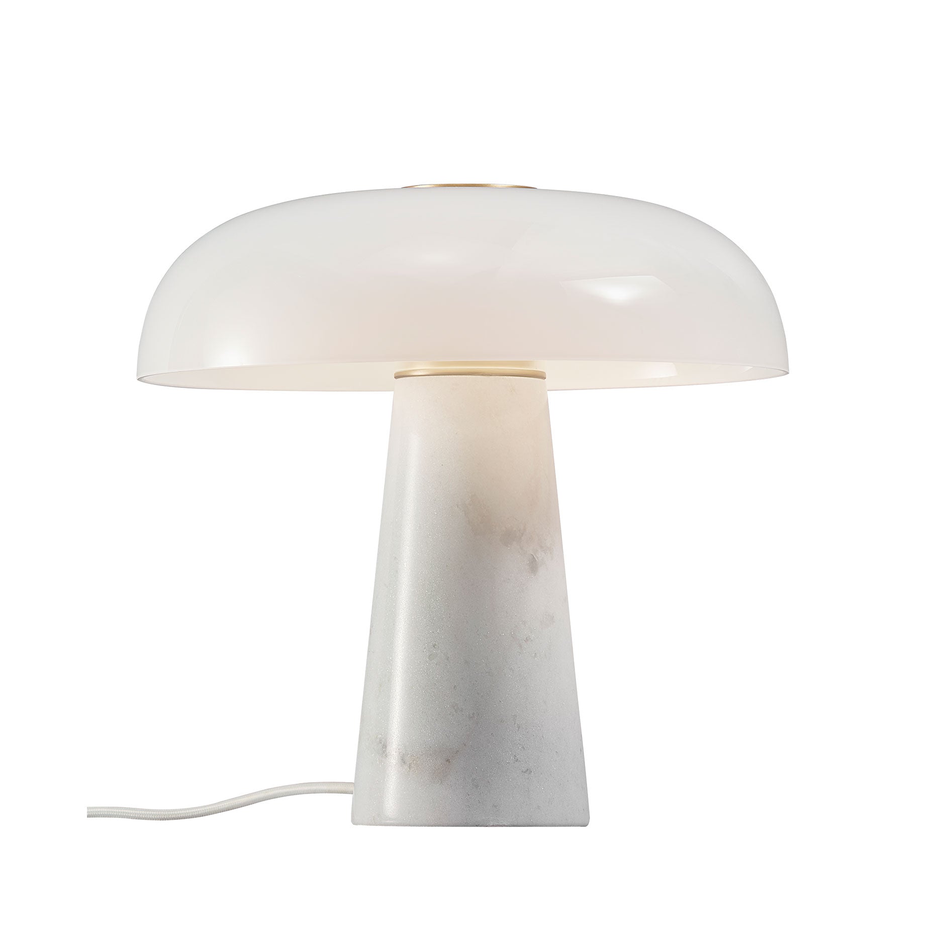 Glossy bordlampe hvid