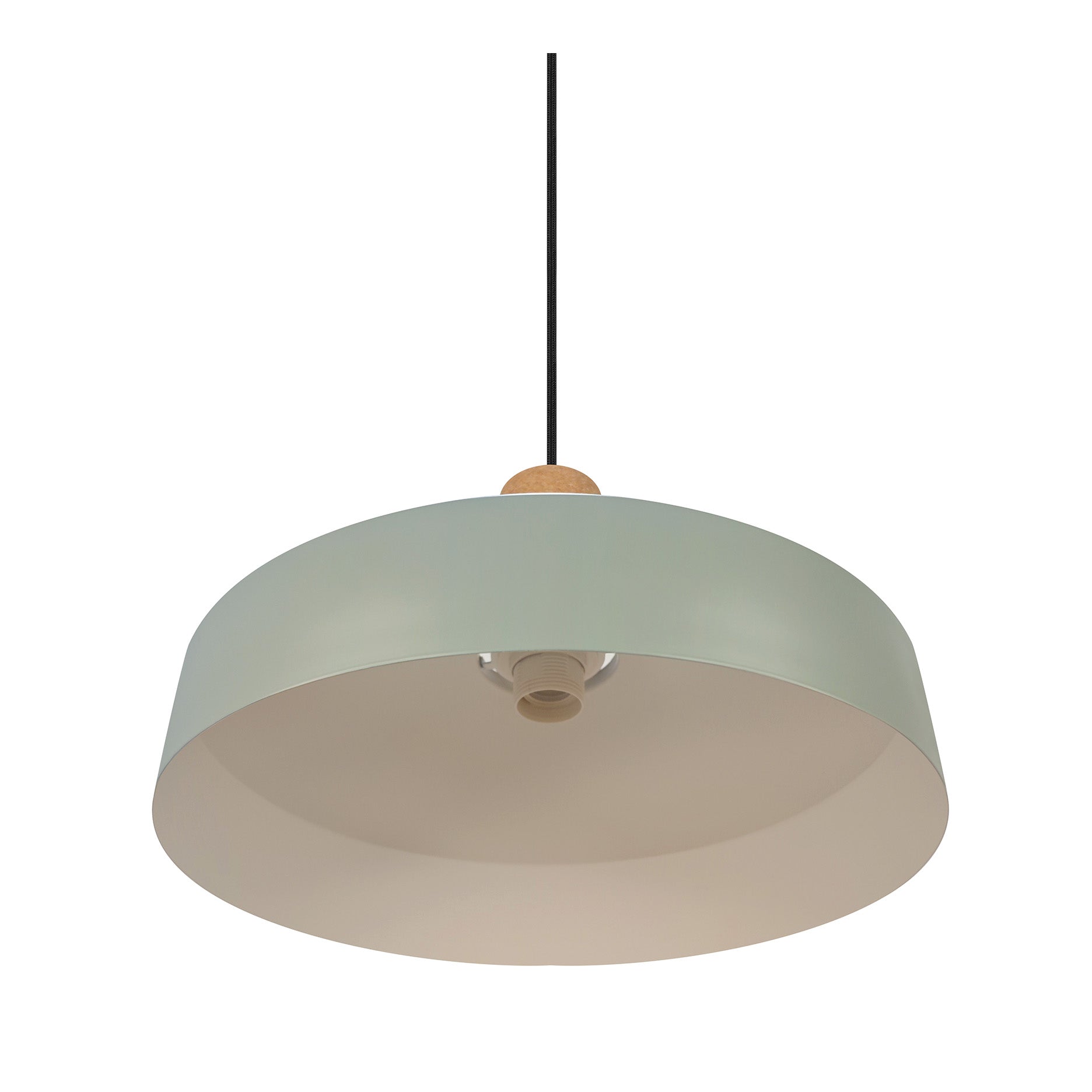 Elvas pendel kork støvet grøn