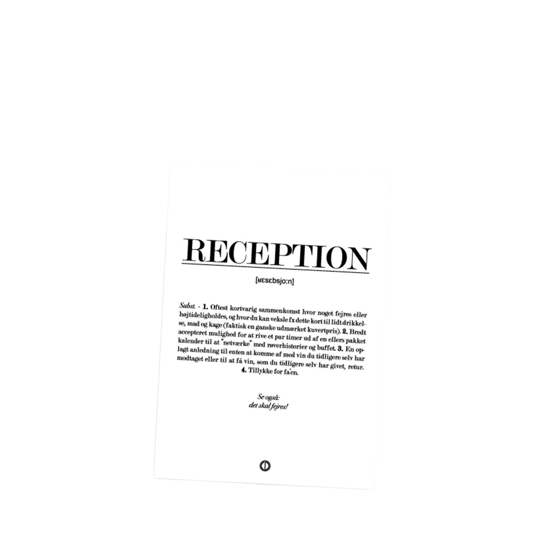 Reception Definitions