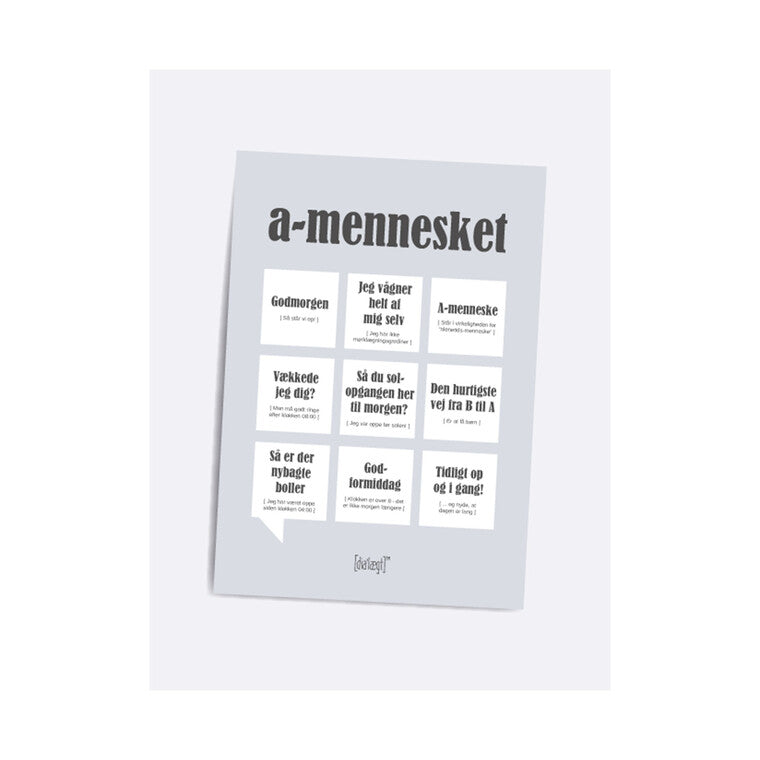 A-mennesket Relationer