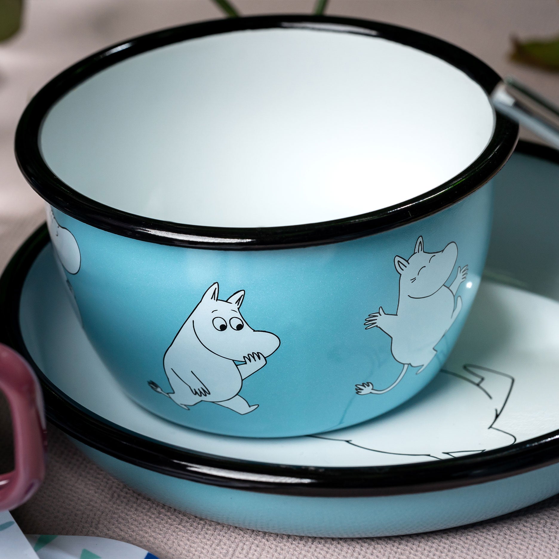 Emaljeskål 6 dl "Mumitrolden"