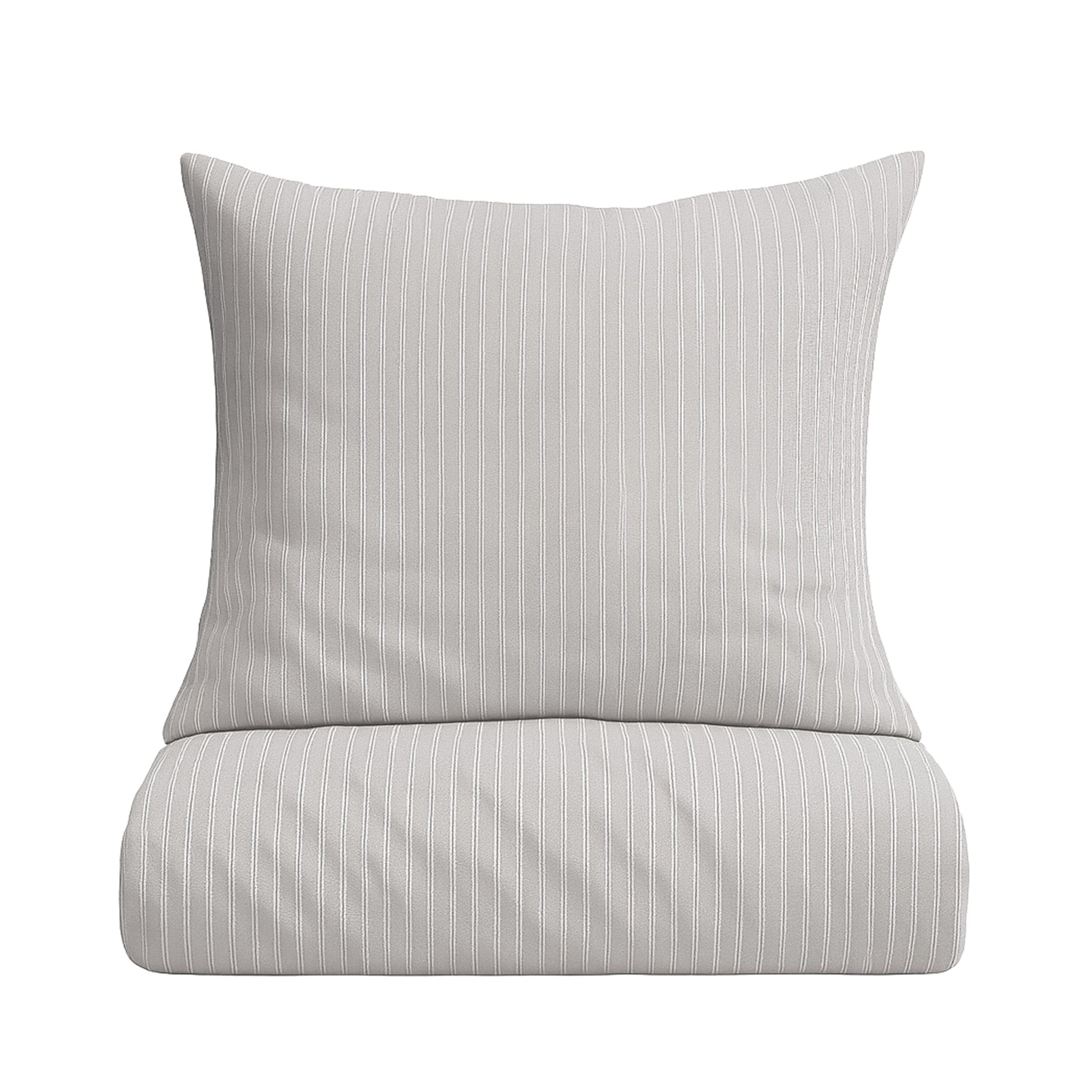 Multi strib sengetøj 140x220 cm mud