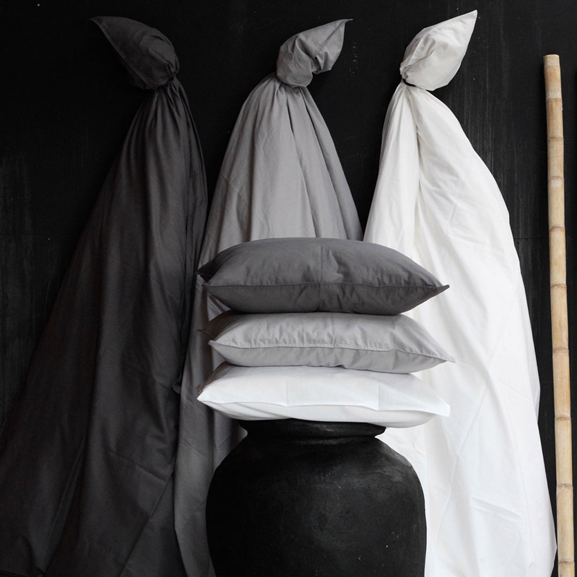 Percale sengetøj 140x200 cm hvid