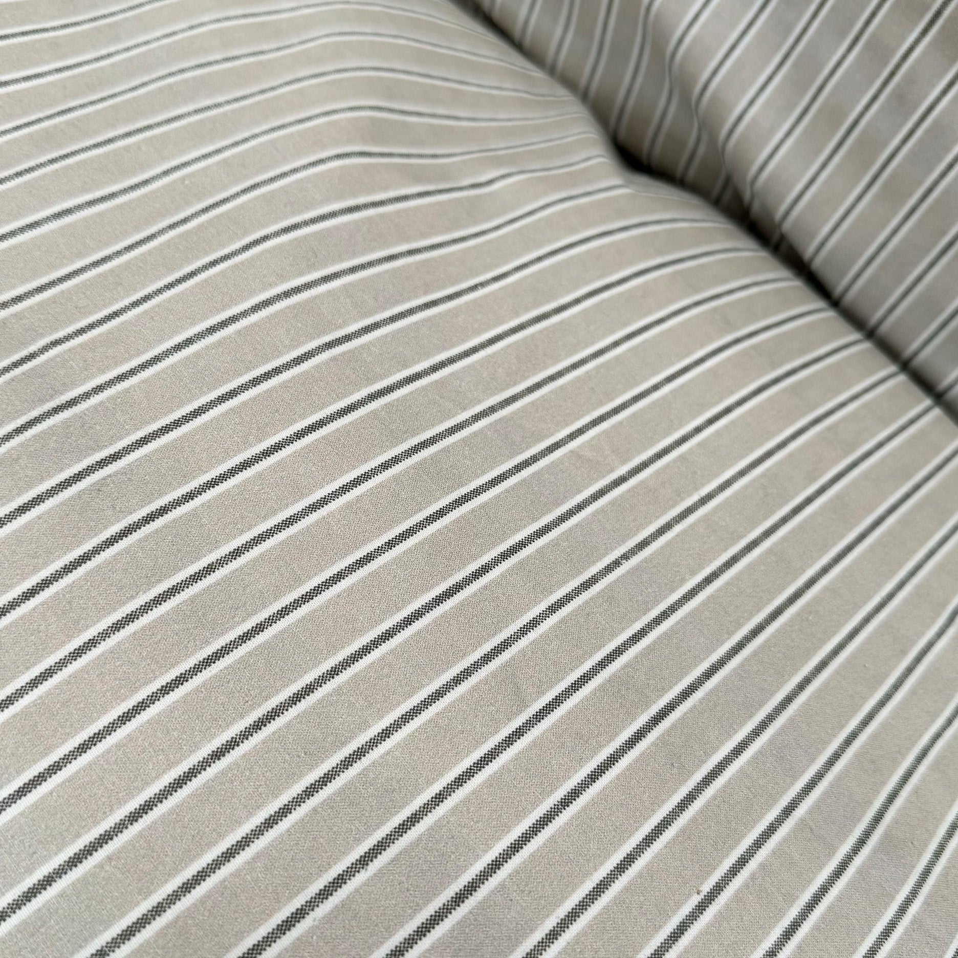 Multi strib sengetøj 140x220 cm mud