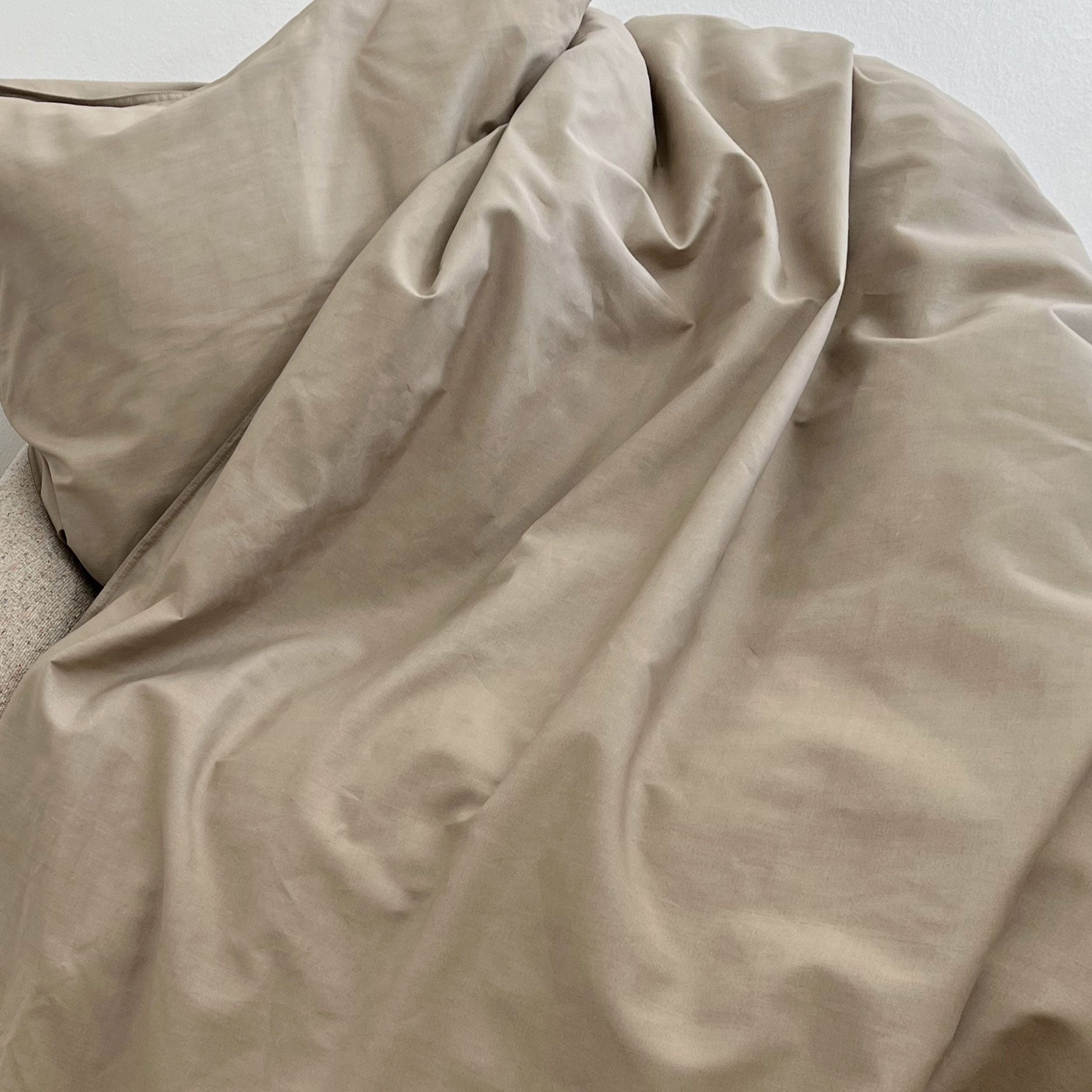 Percale sengetøj 140x220 cm mud