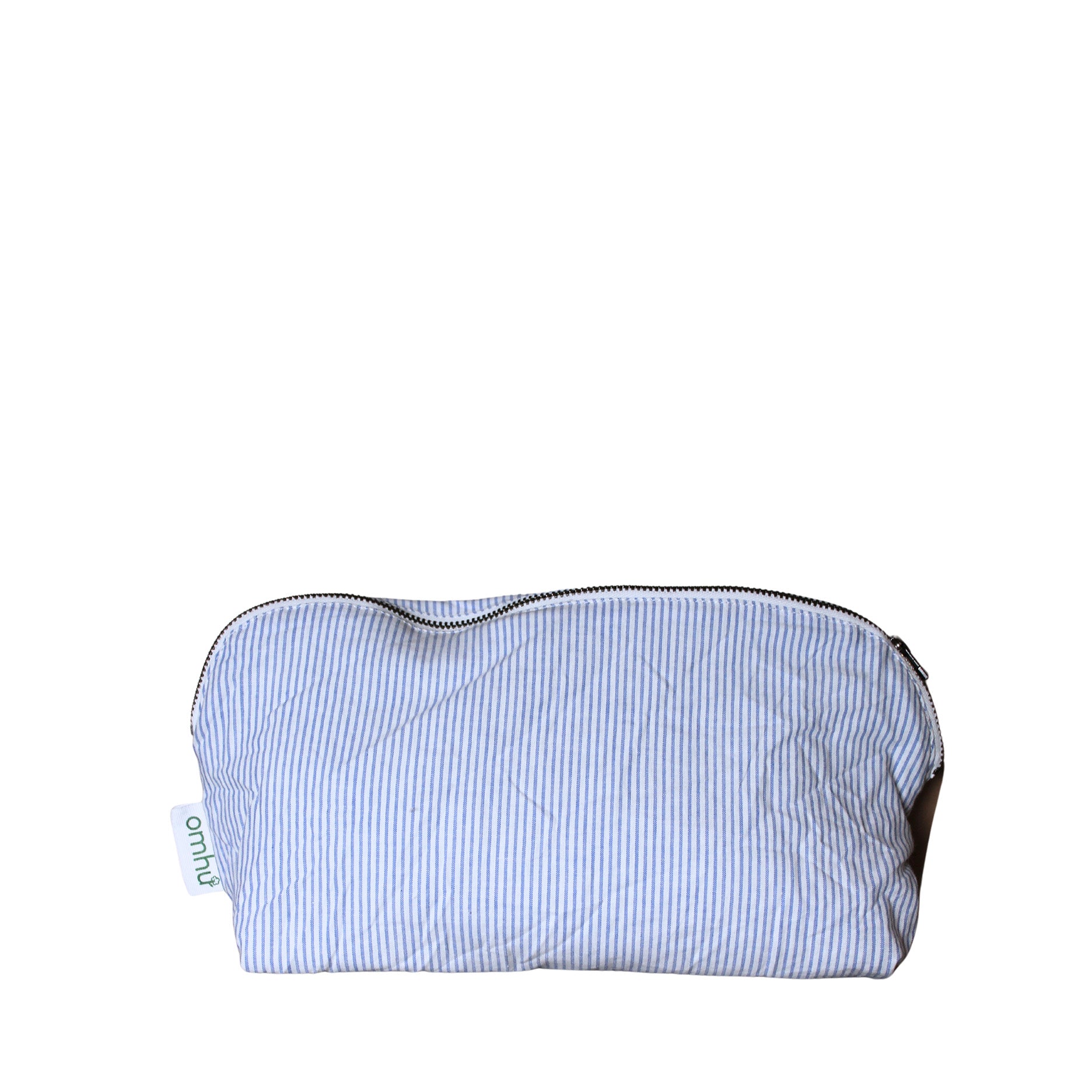 Makeup pung 24x15 cm mini strib blå