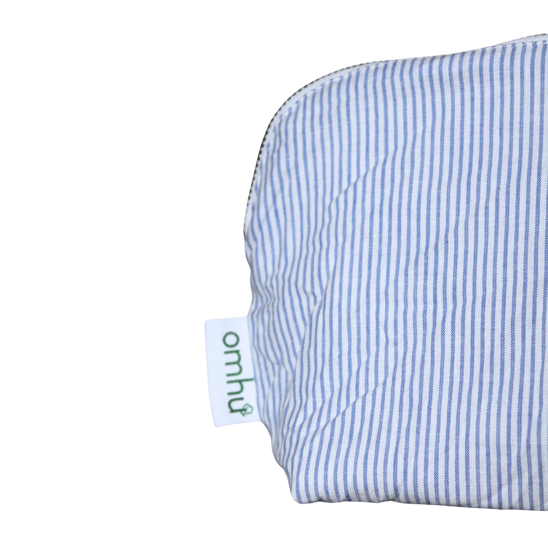 Makeup pung 24x15 cm mini strib blå