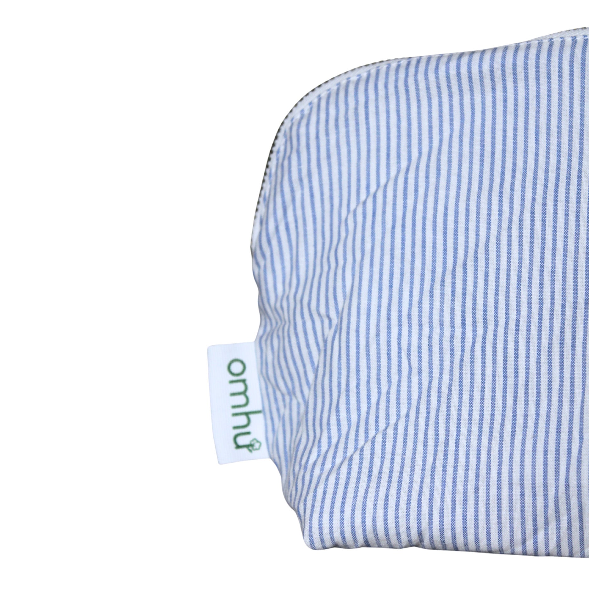 Toilettaske 34x24 cm mini strib blå