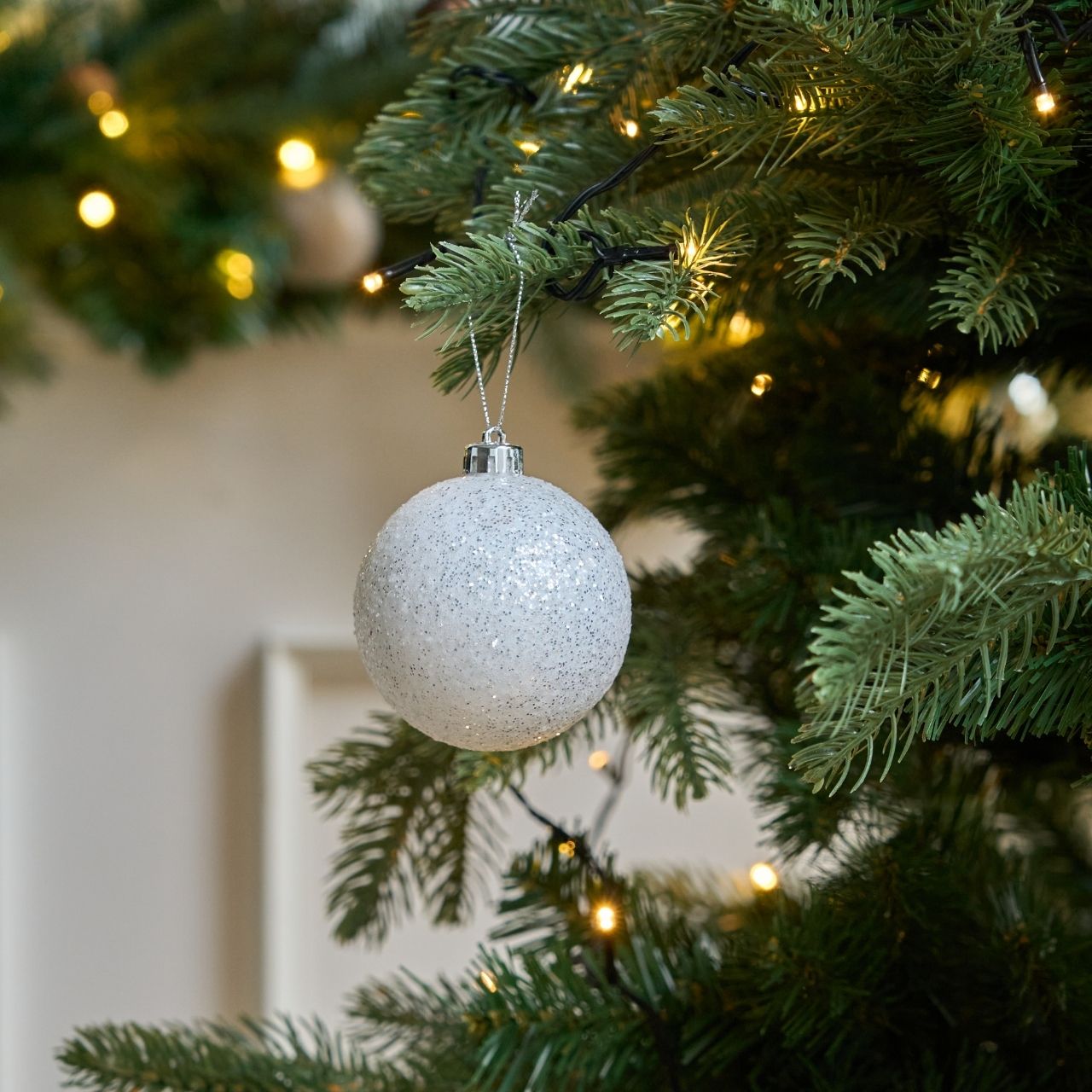 Julekugle m/sne 4 stk.