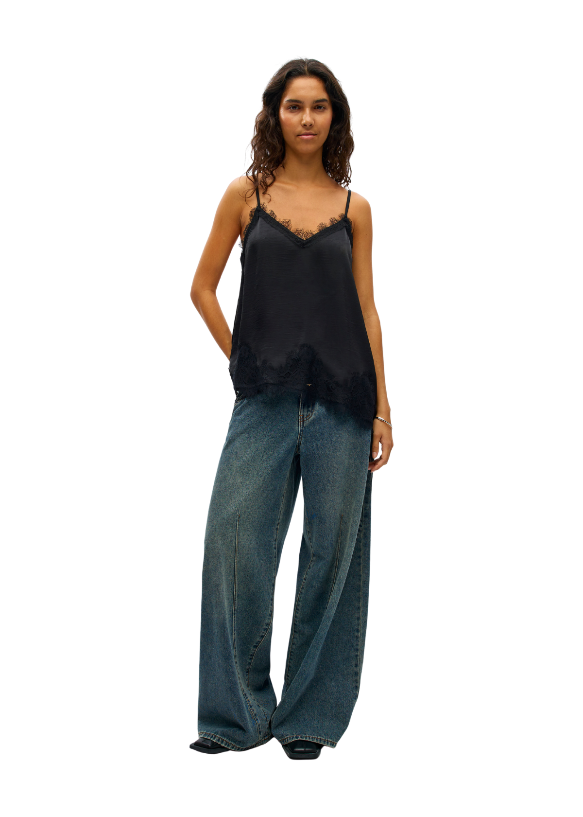 OBJNALINE RE SLIP LACE TOP OBLIQUE E DIV