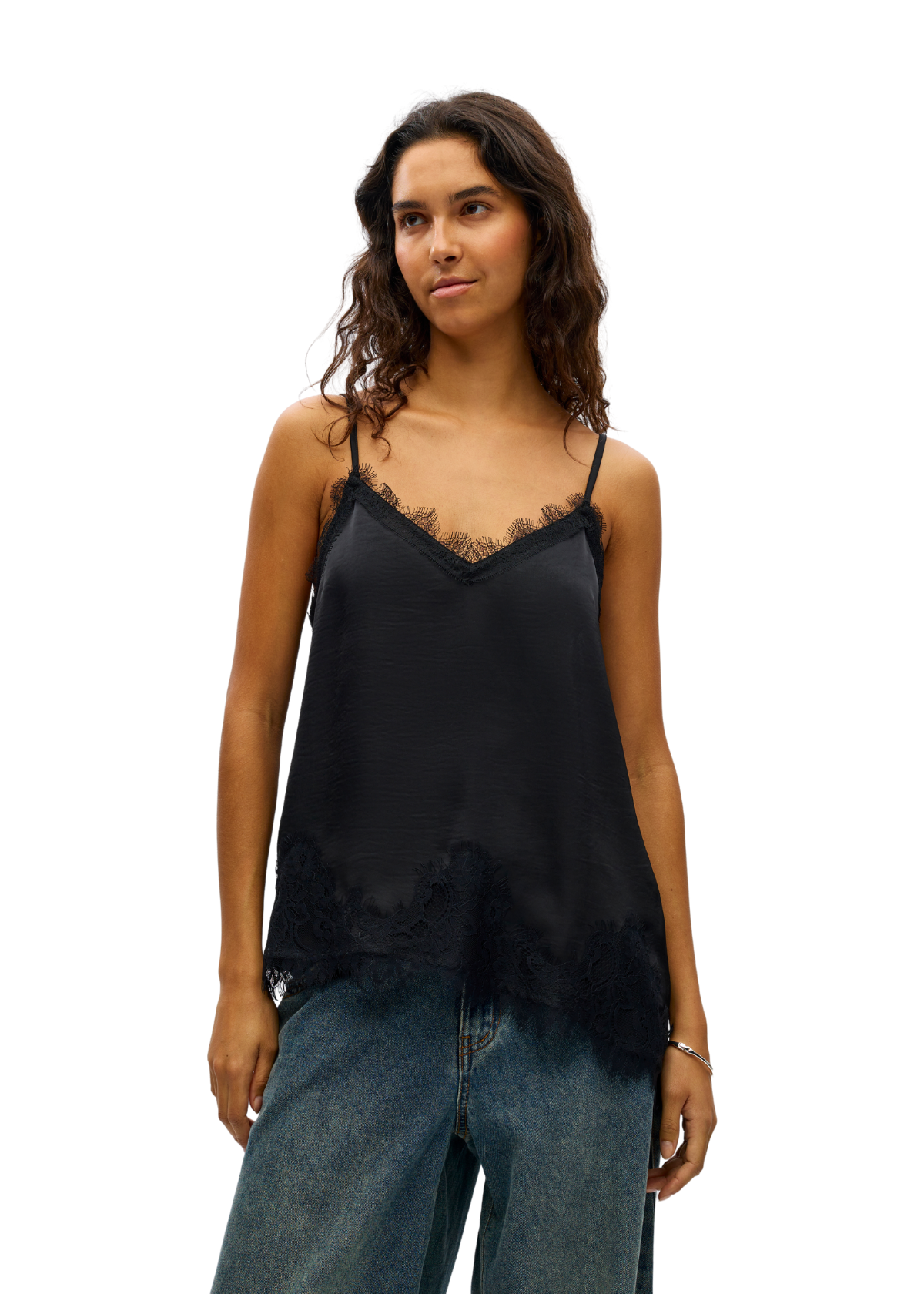 OBJNALINE RE SLIP LACE TOP OBLIQUE E DIV
