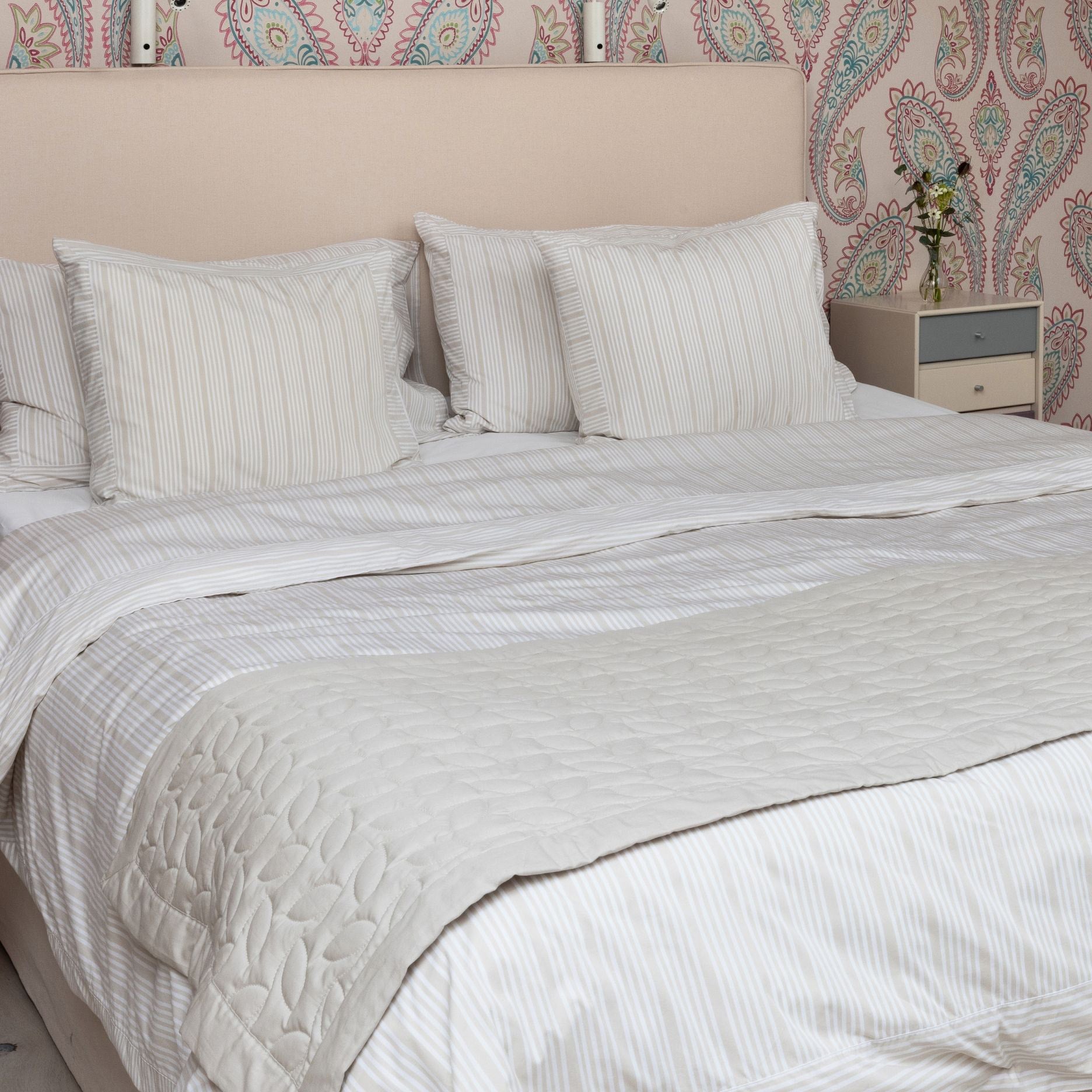 Nordisk luksuriøst sengetæppeløber - Sand Beige - 60x220