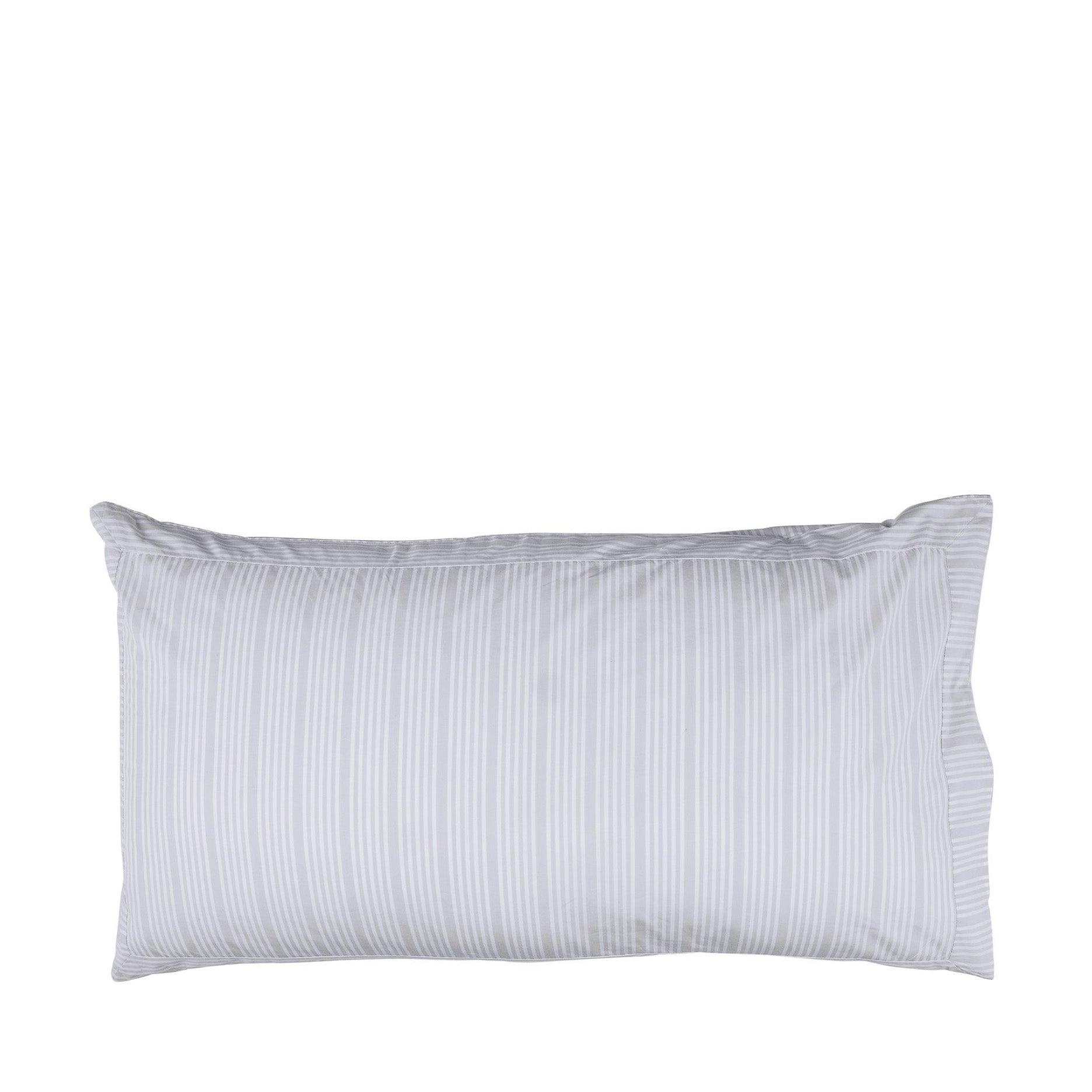 Pudebetræk 2 stk 50x90 cm støvet blå/striber