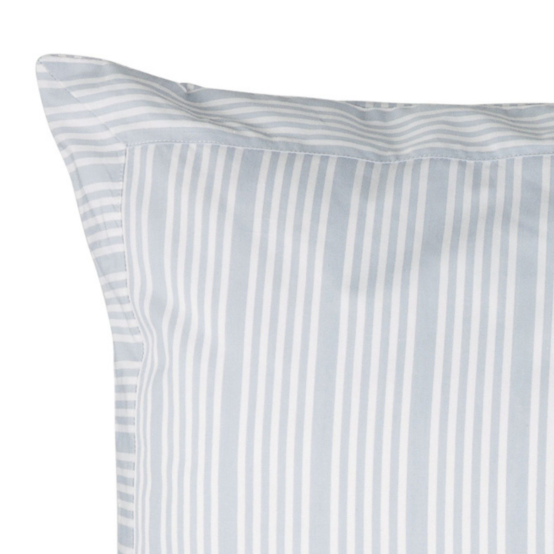 Pudebetræk 2 stk 50x90 cm støvet blå/striber