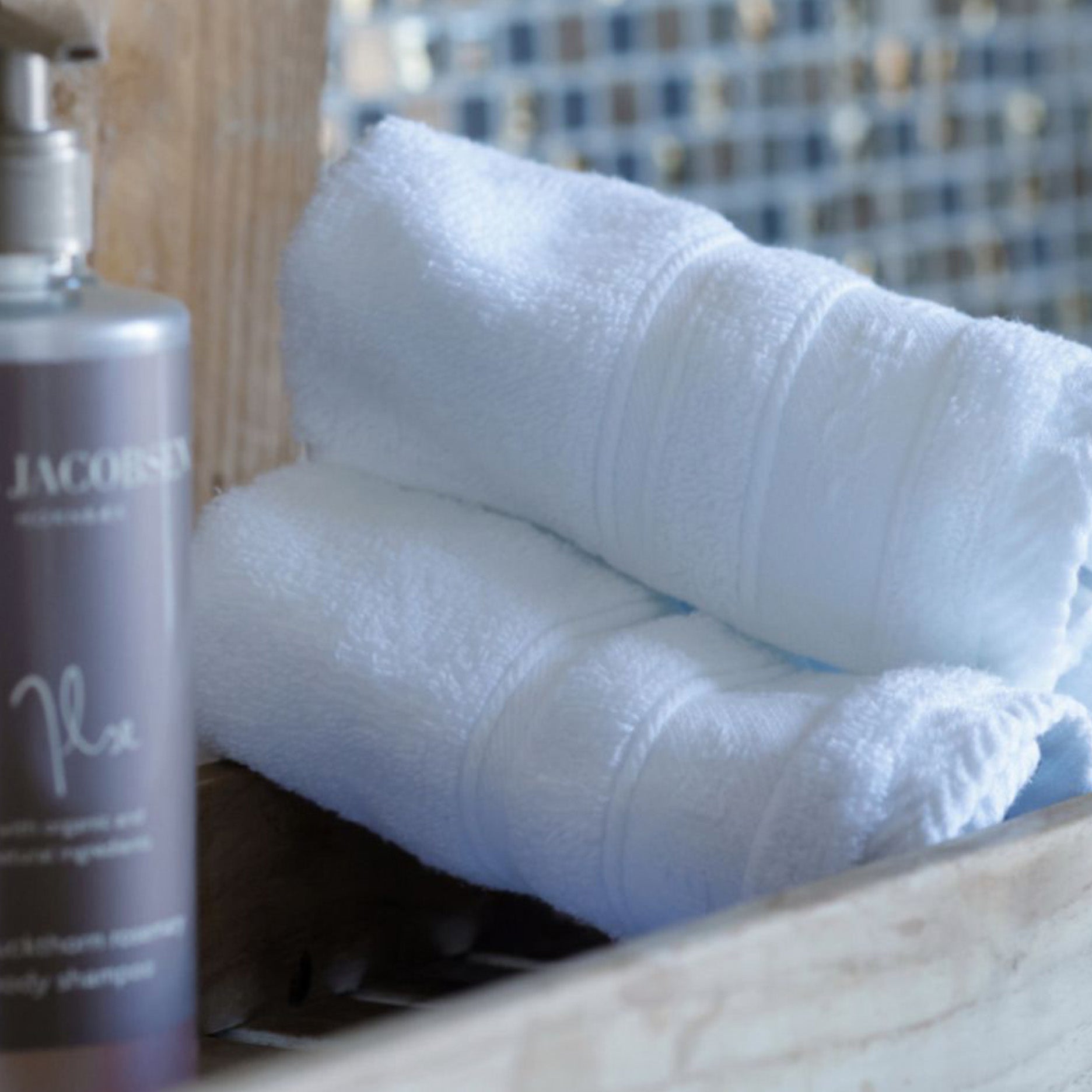 Vaskeklud 4 stk 30x30 cm hvid