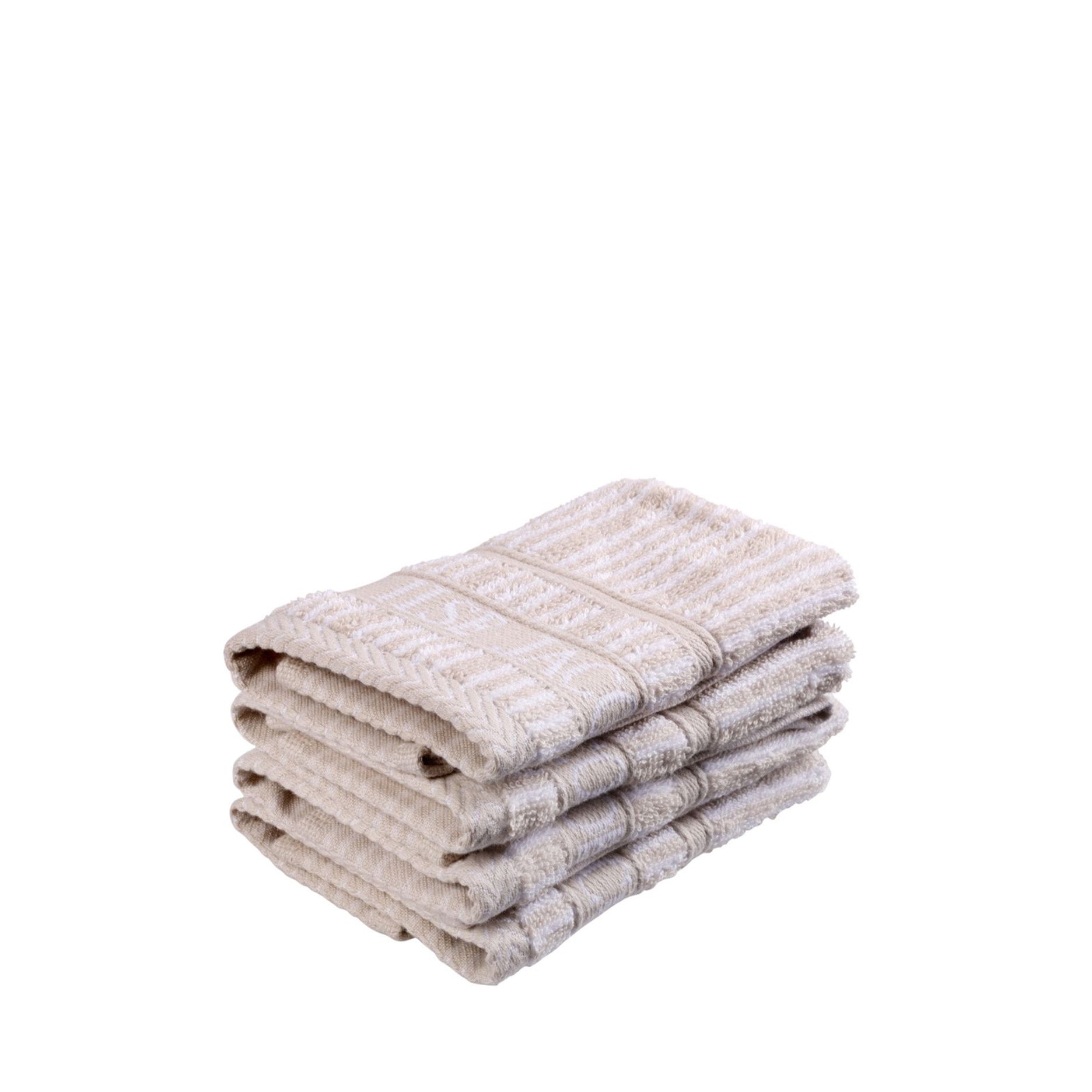 Vaskeklud 4 stk 30x30 cm sand/beige