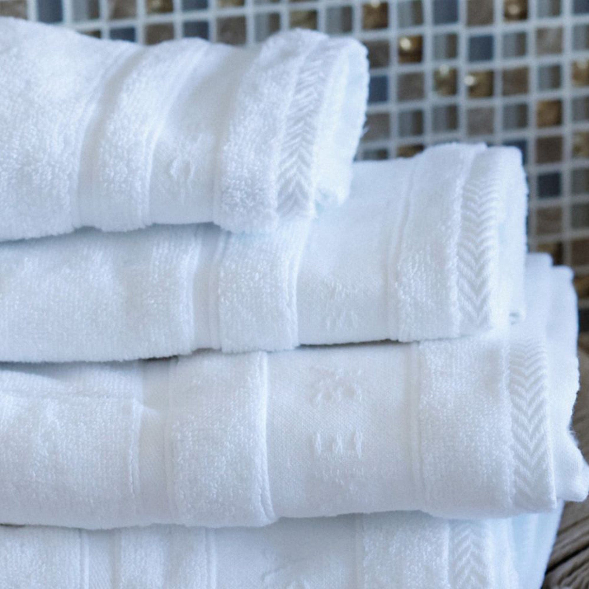 Håndklæde 2 stk 50x100 cm hvid