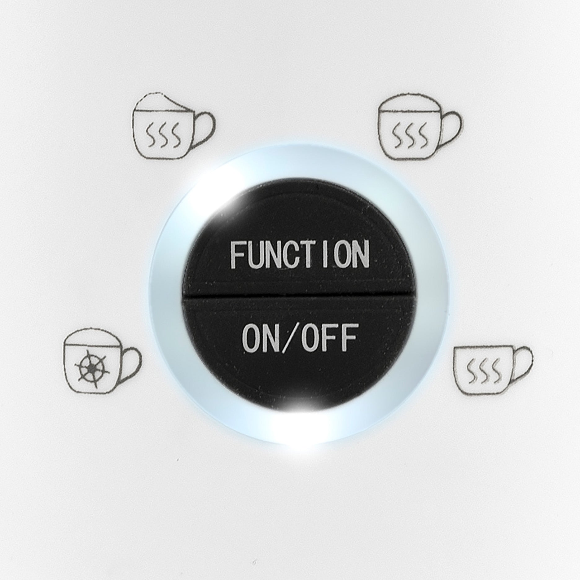 Montante mælkeskummer hvid