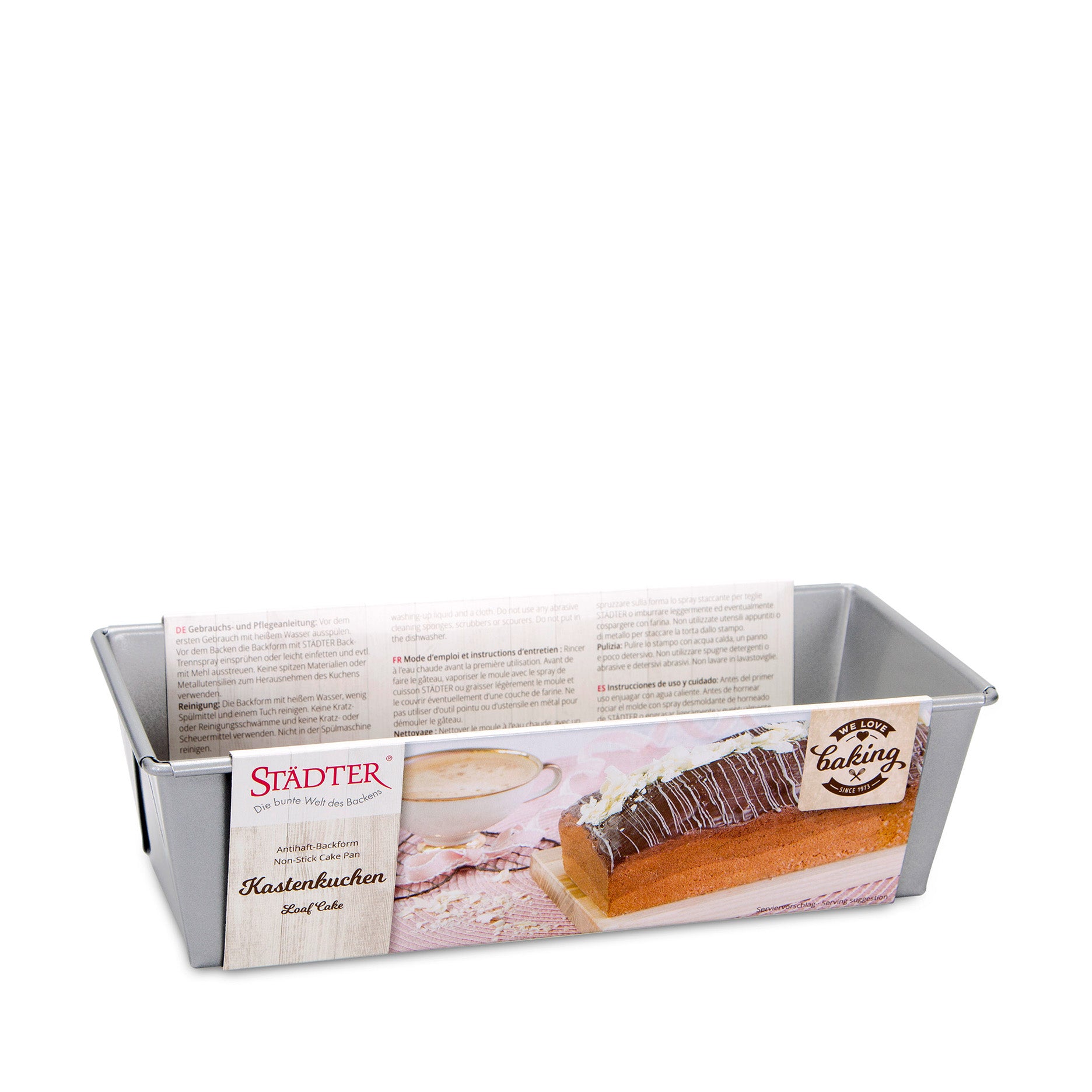 Brødform 24x10 cm sølv