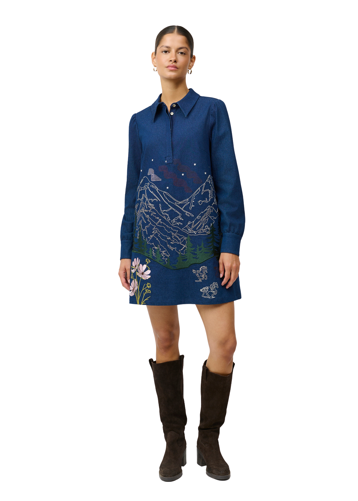 CRFlora Denim Kjole