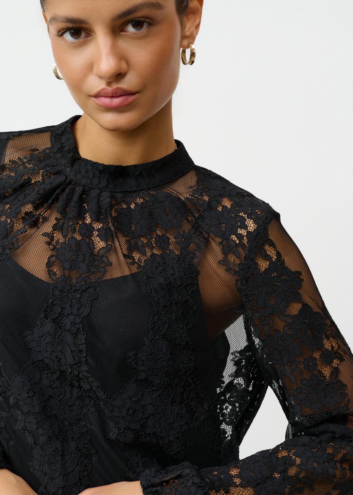 CRLacey Blondebluse