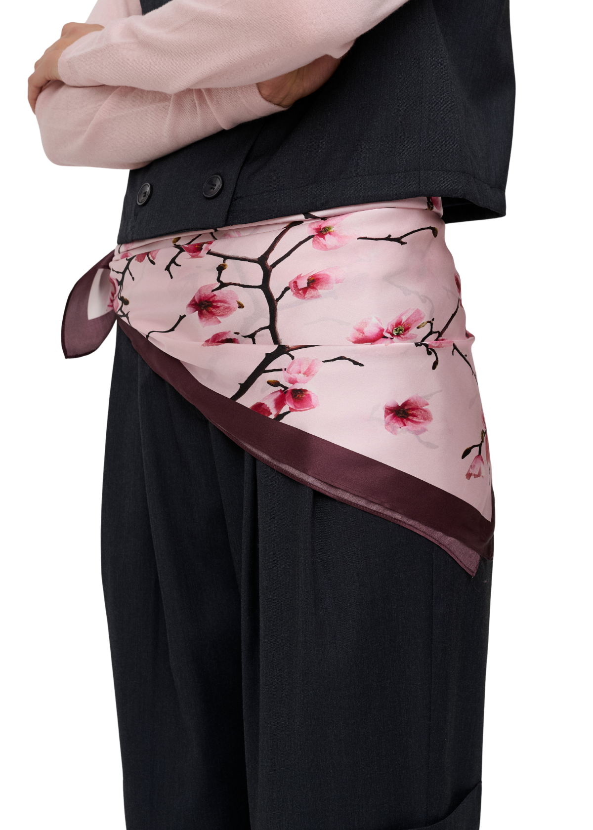 CRAKaty Silketørklæde 80x80 CM