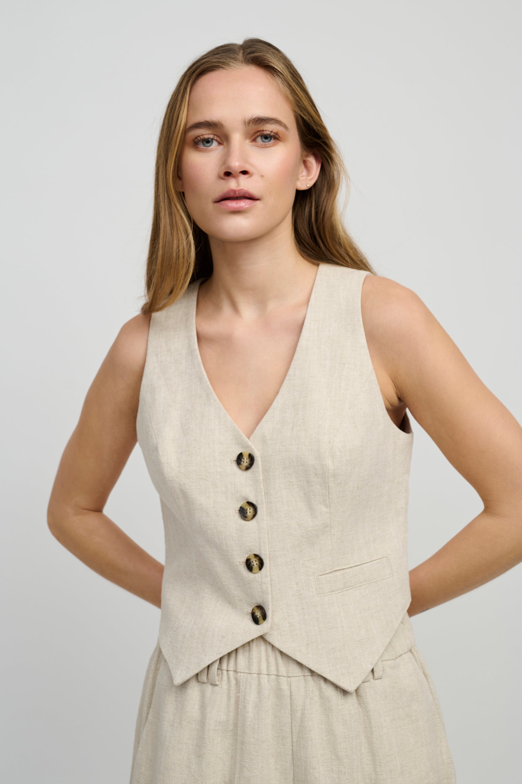 CRAshley Hør Vest