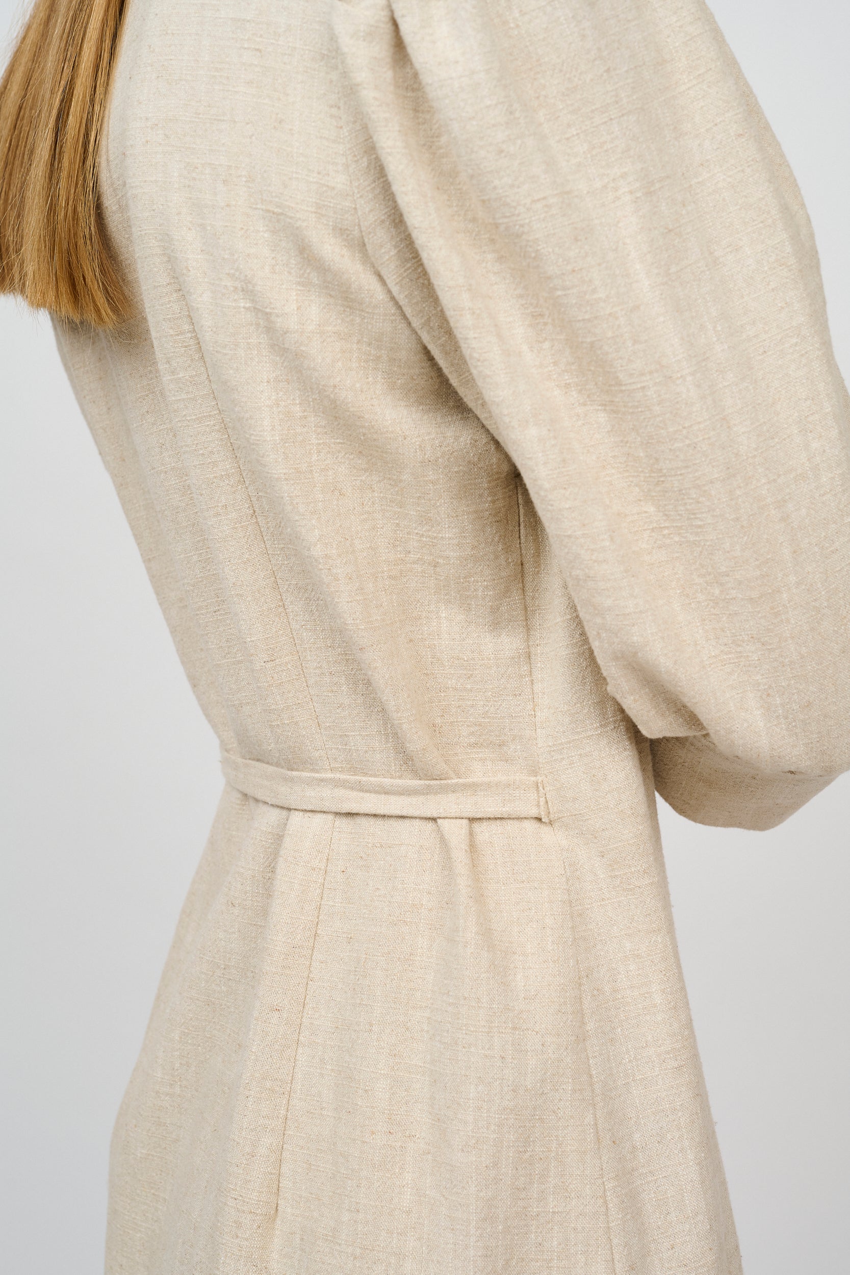 CRNatalie Slå-Om Hør Kjole