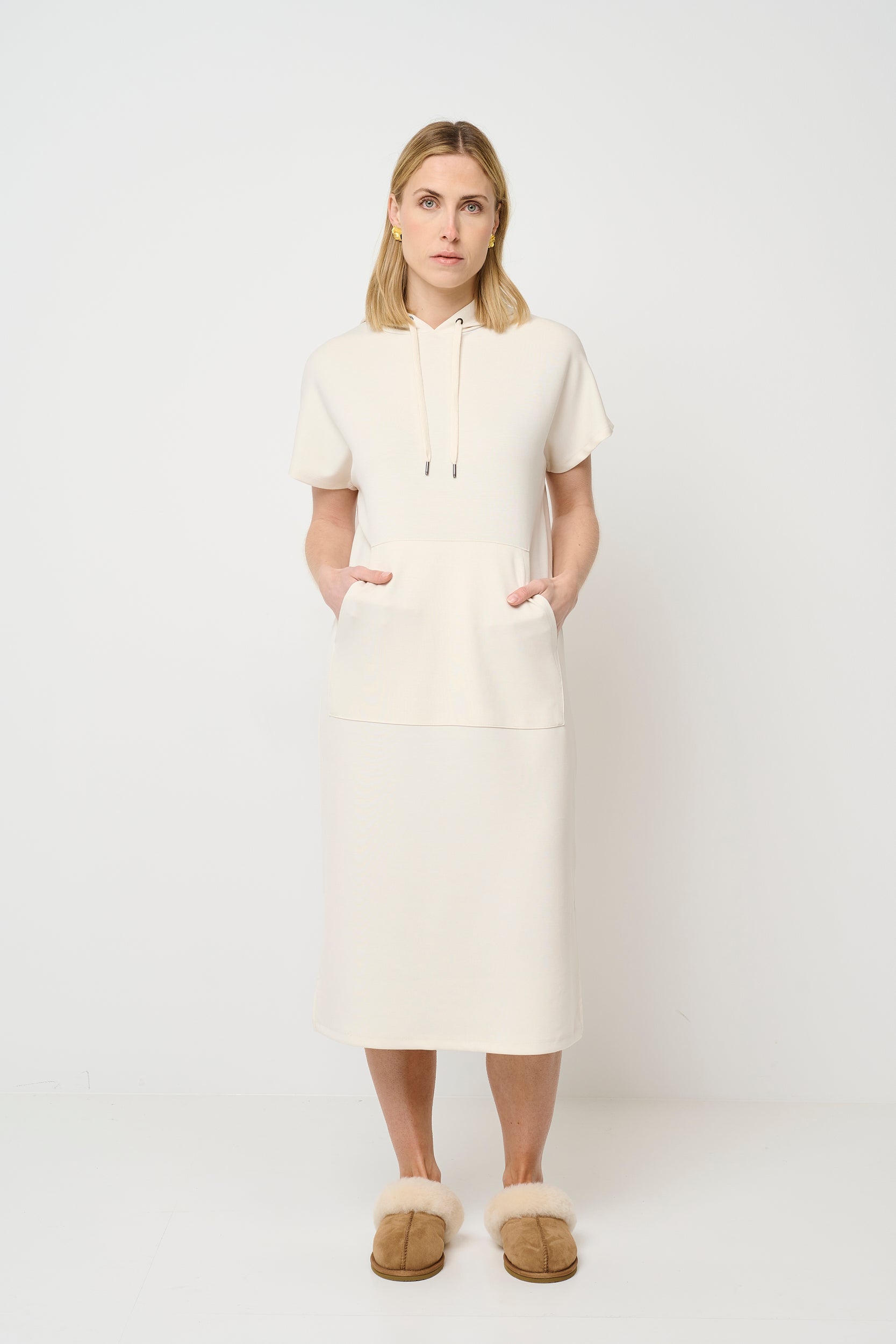 CRHallie hoodie kjole i modal