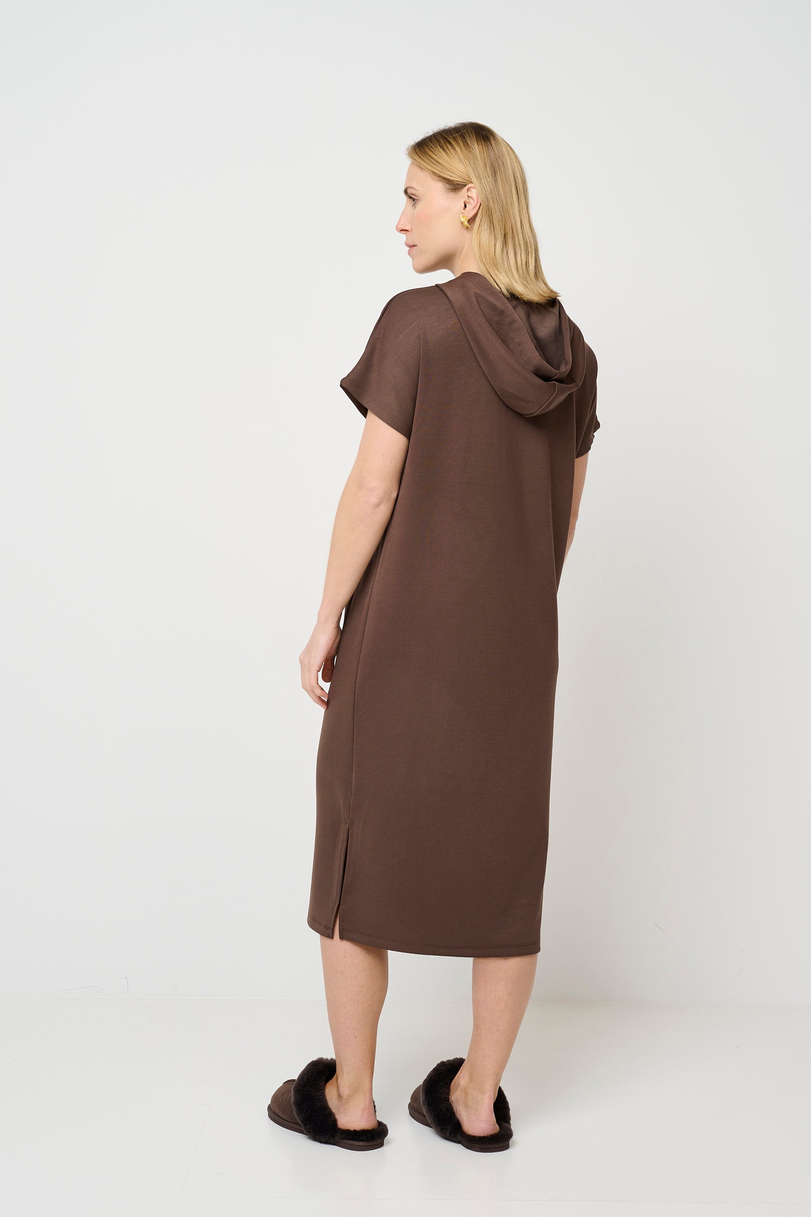 CRHallie hoodie kjole i modal