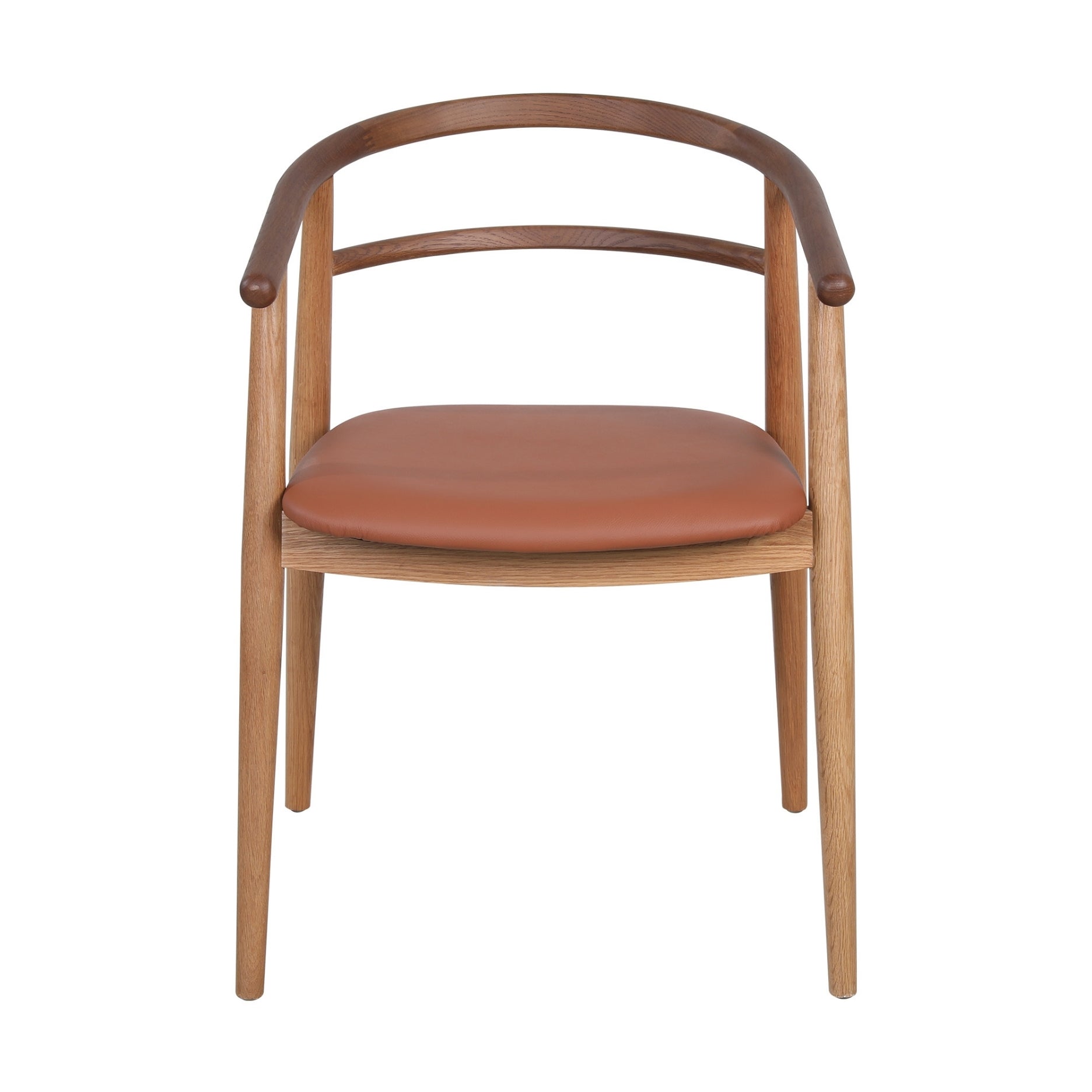 Søndervig, massiv eg - lædersæde