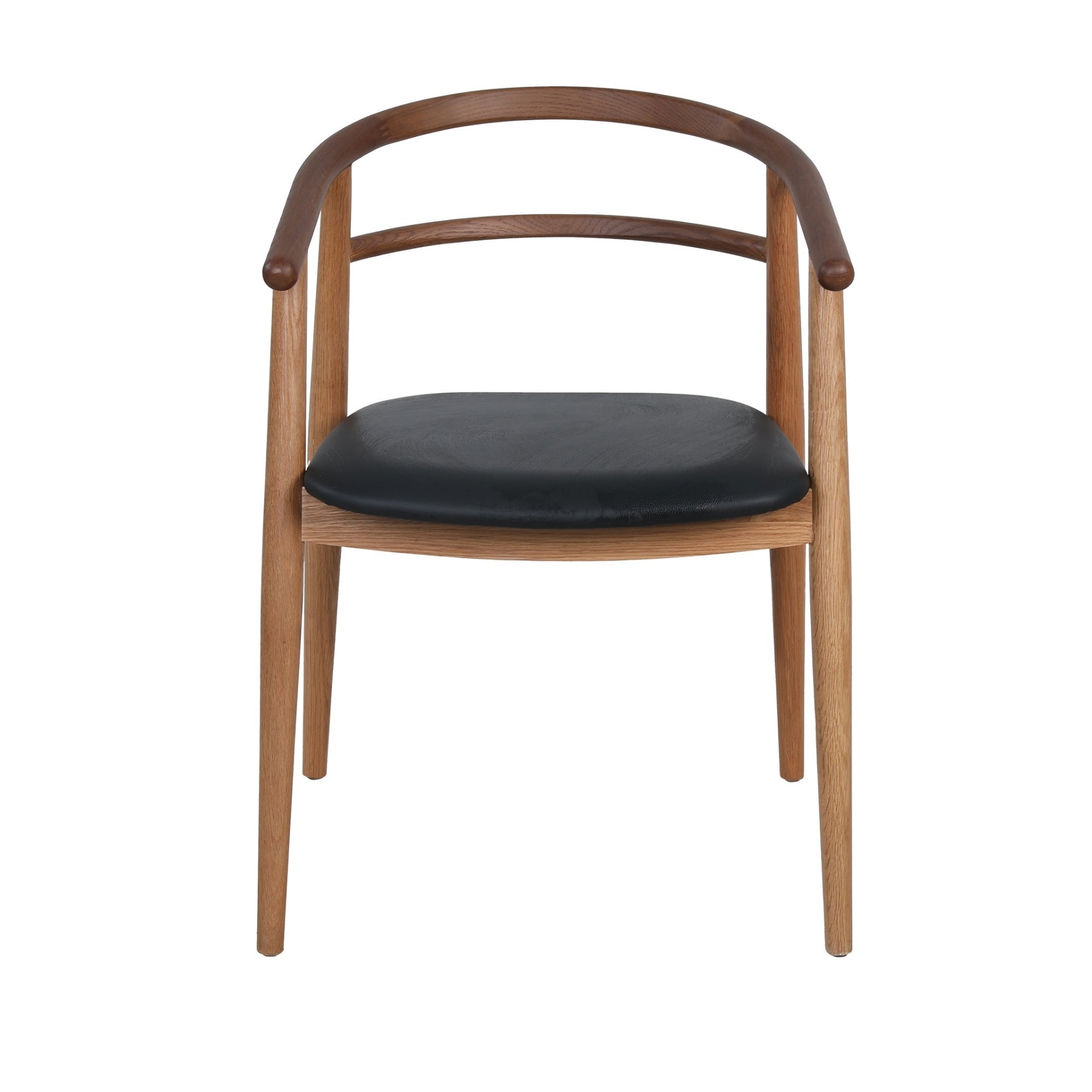 Søndervig, massiv eg - lædersæde