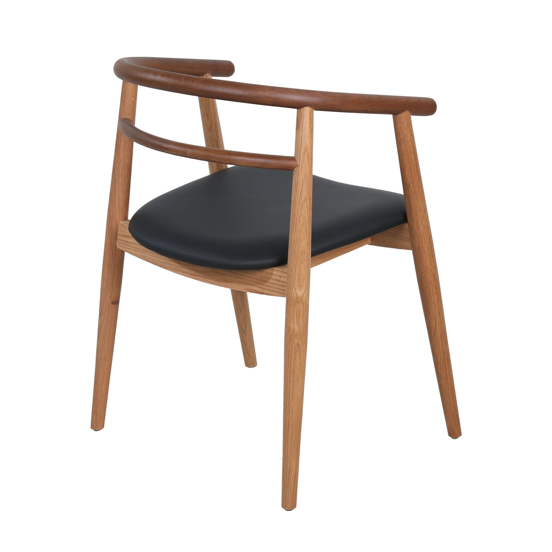 Søndervig, massiv eg - lædersæde