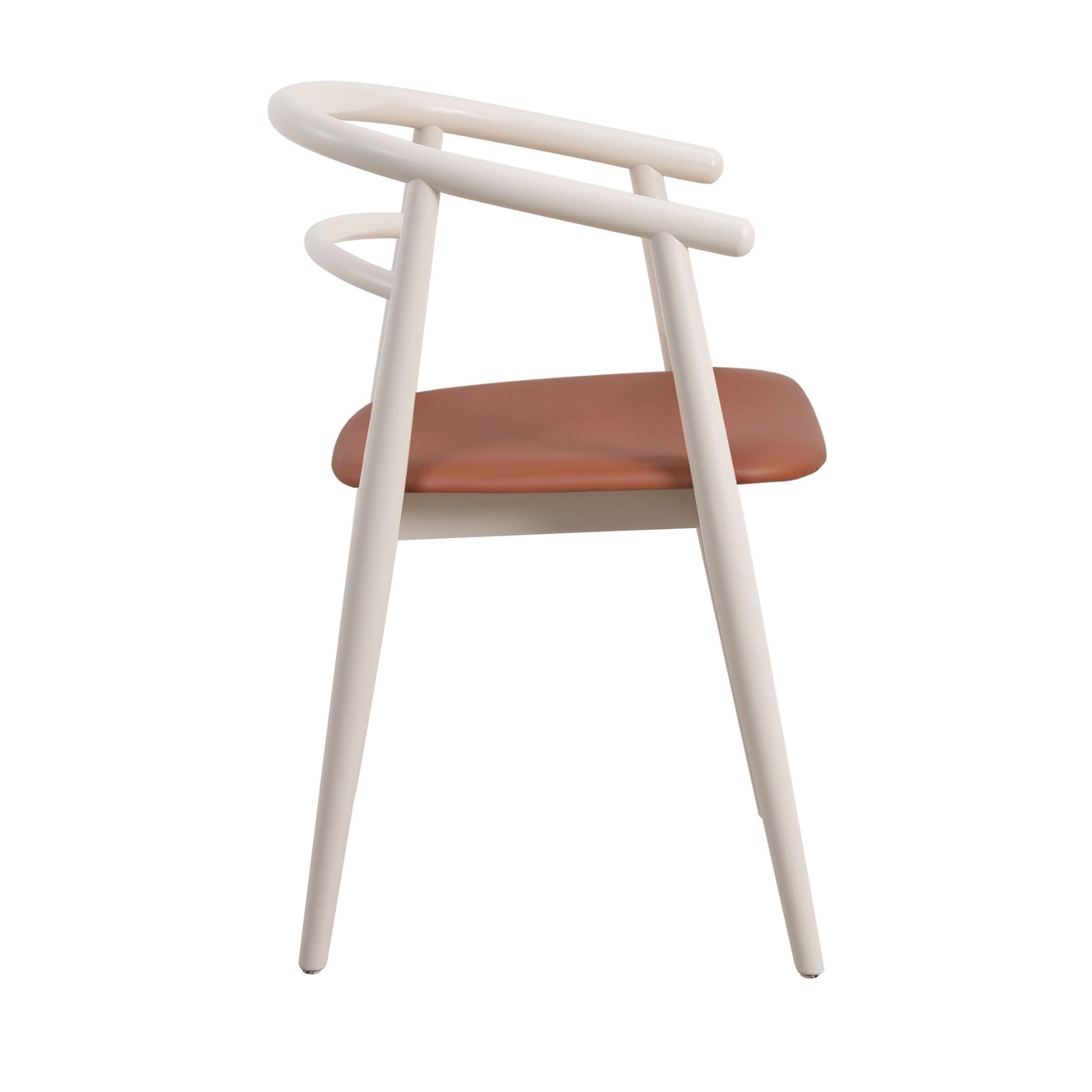 Søndervig, off-white bøg - lædersæde