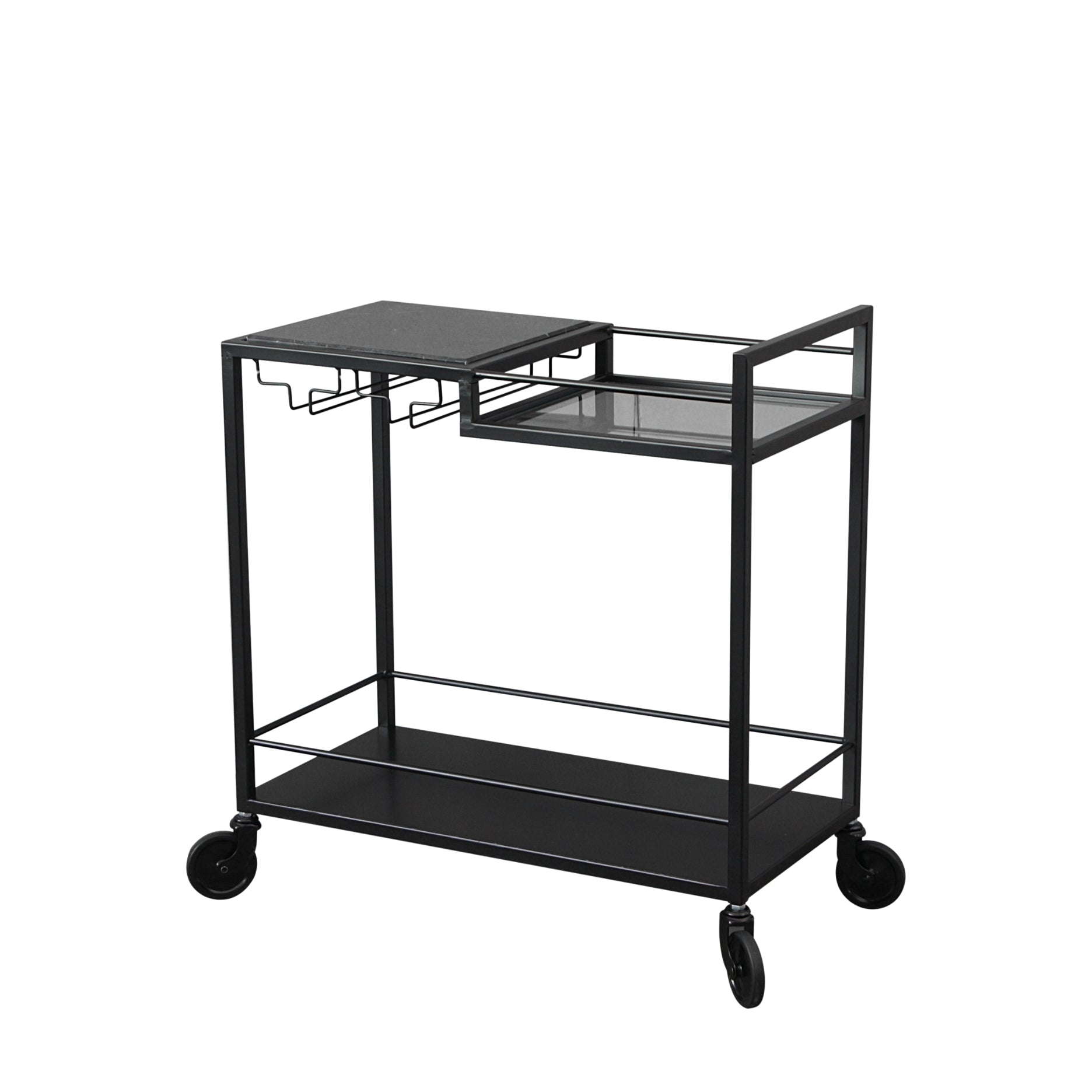 Mason II rullevogn MINI - sort metal