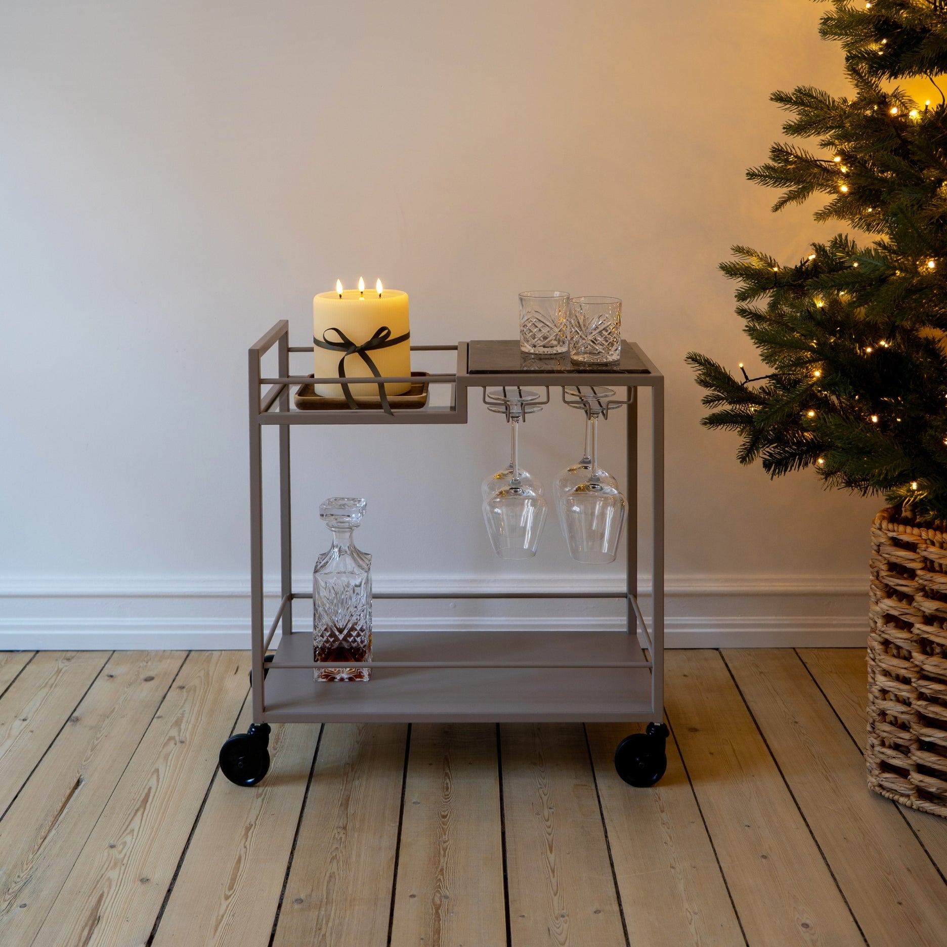 Mason II rullevogn MINI - lysebrun